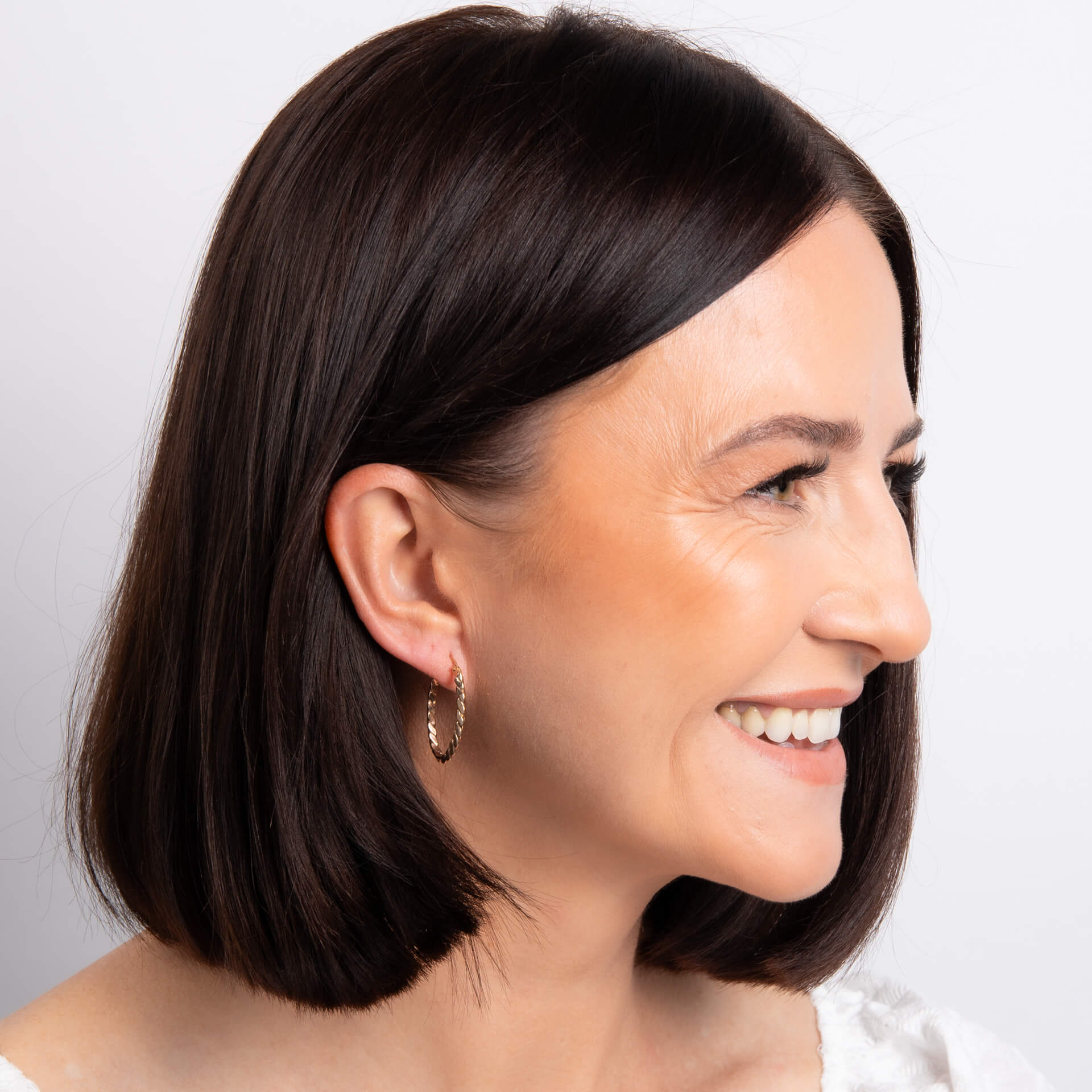 Twisted Rope Hoop Earrings