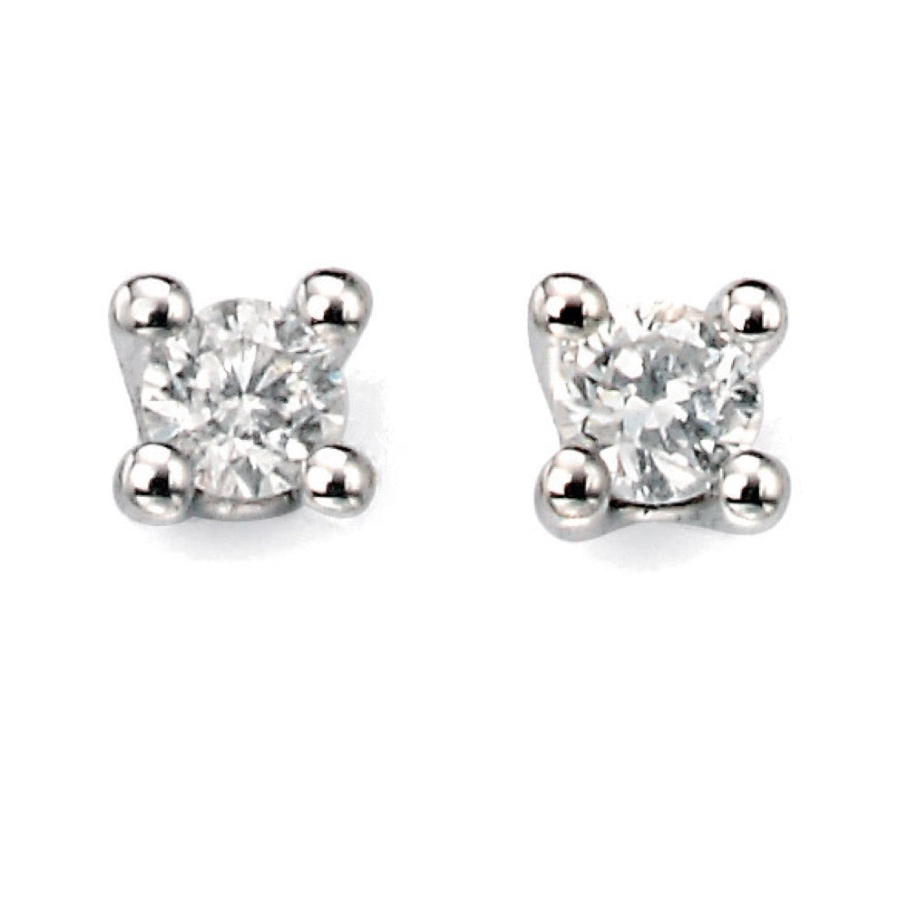 Solitaire Diamond Earrings