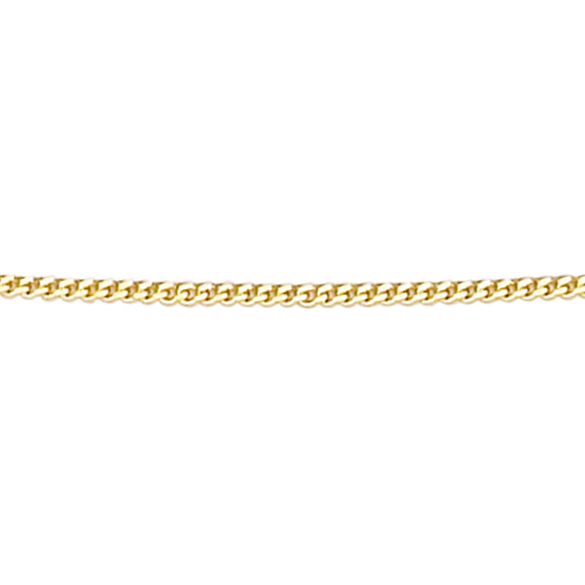 0.8mm Diamond Cut Curb Chain 41cm-46cm