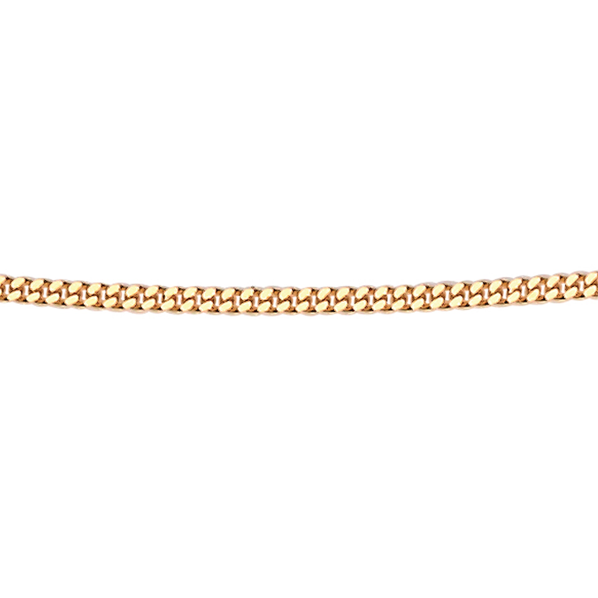 1mm Diamond Cut Curb Chain 46cm