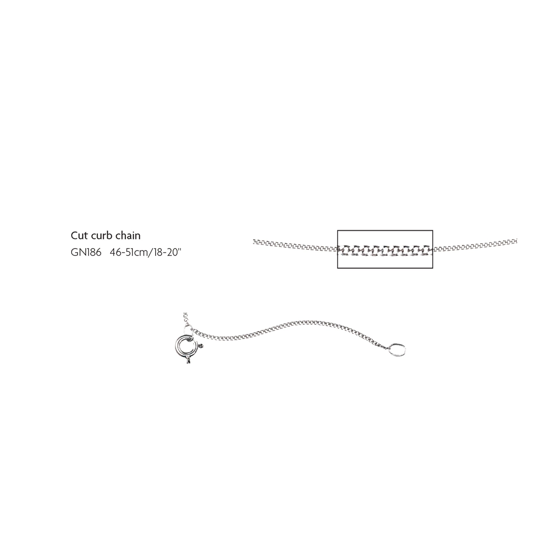 1mm Curb Chain