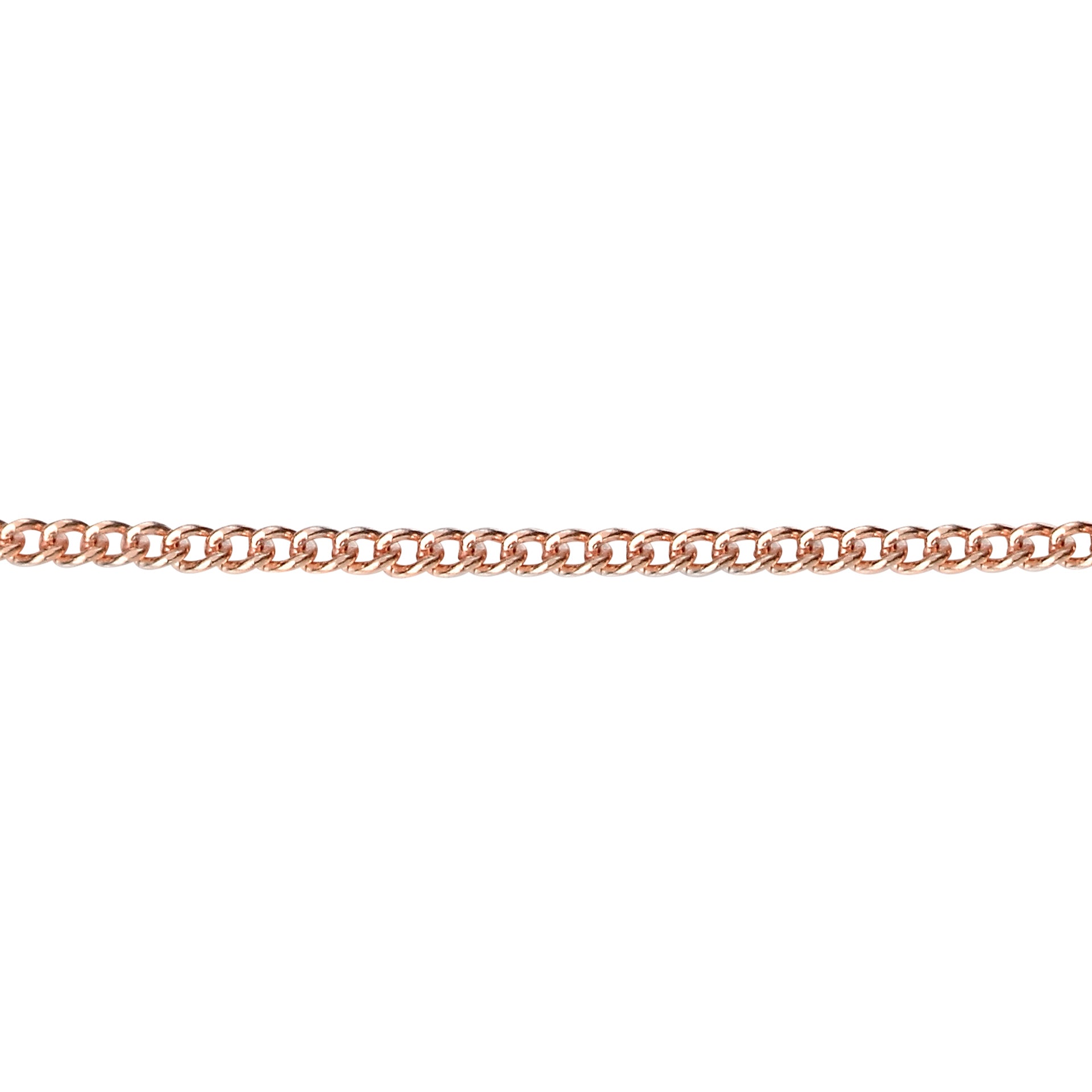 0.8mm Diamond Cut Curb Chain 41cm-46cm