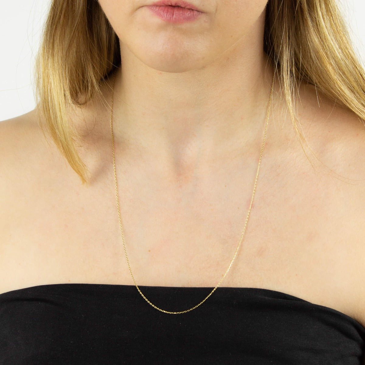 0.7mm Diamond Cut Trace Chain 56cm-61cm