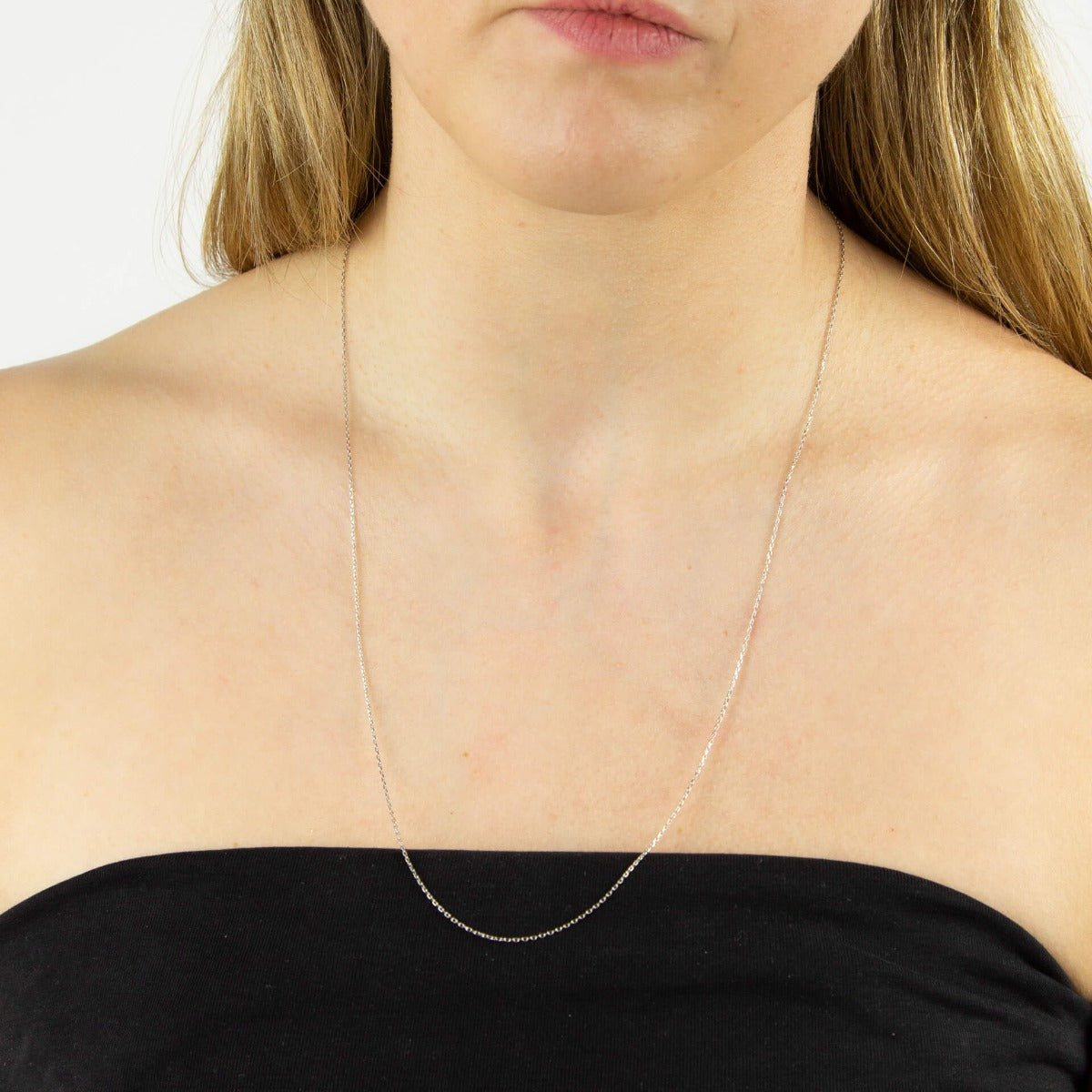 0.7mm Diamond Cut Trace Chain 56cm-61cm