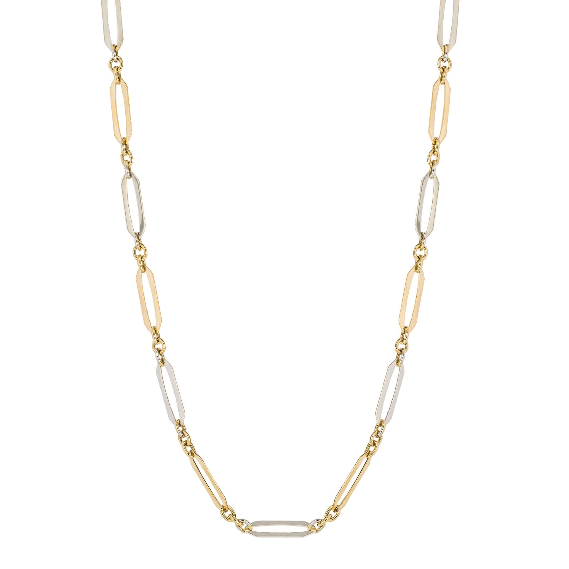 Elongated Link Chain Necklace
