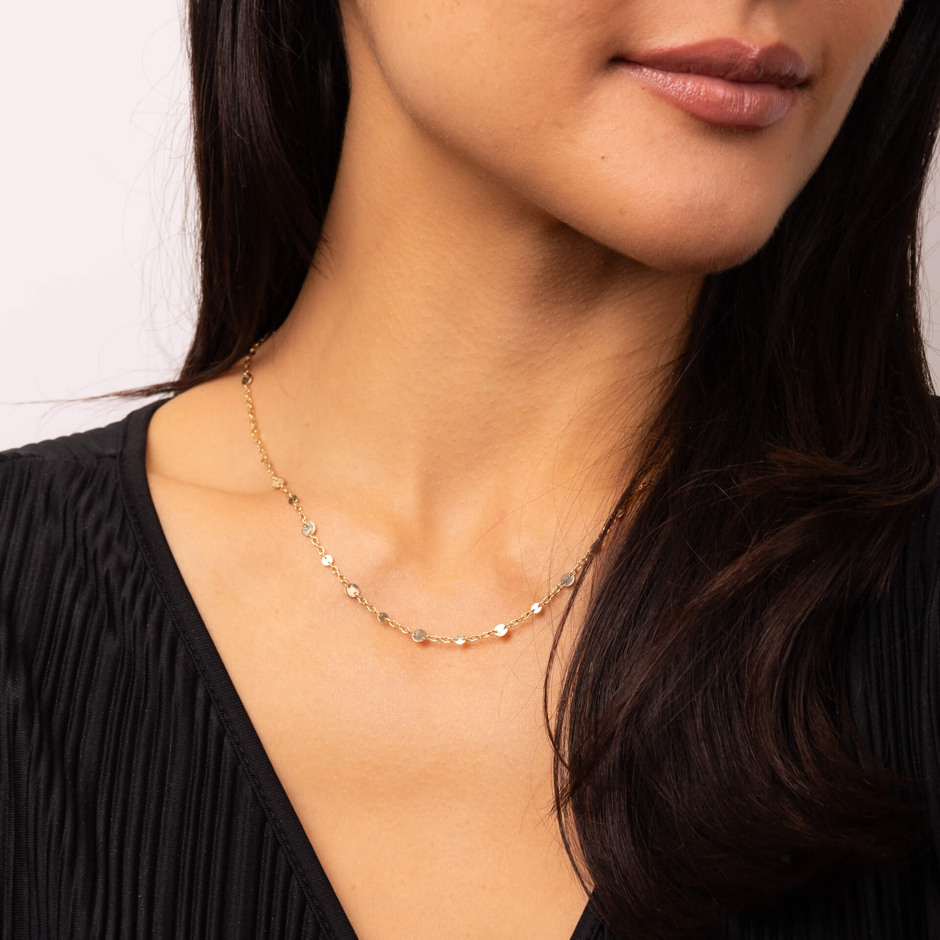 Discs and Chain Necklace