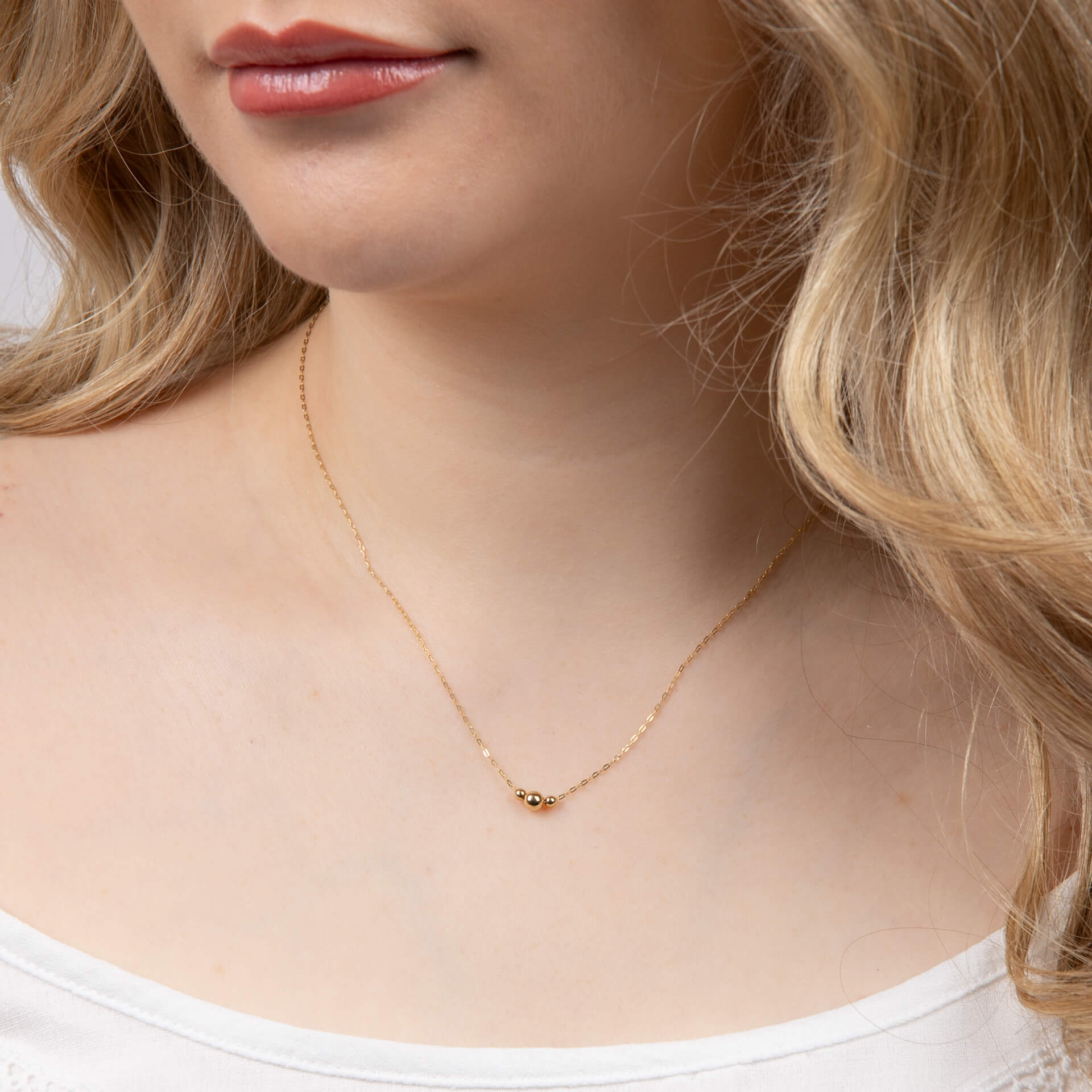Trilogy Ball Chain Necklace