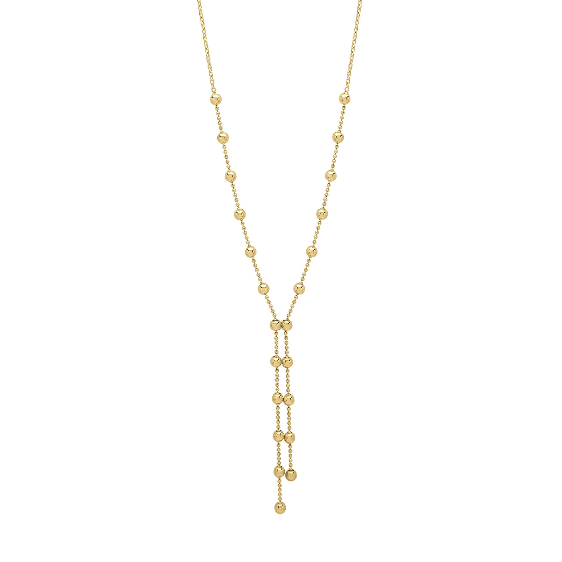 Ball Chain Lariat Necklace