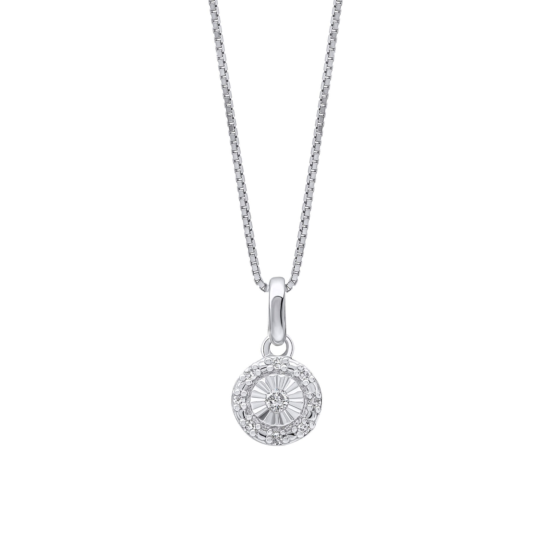 Halo Diamond Necklace