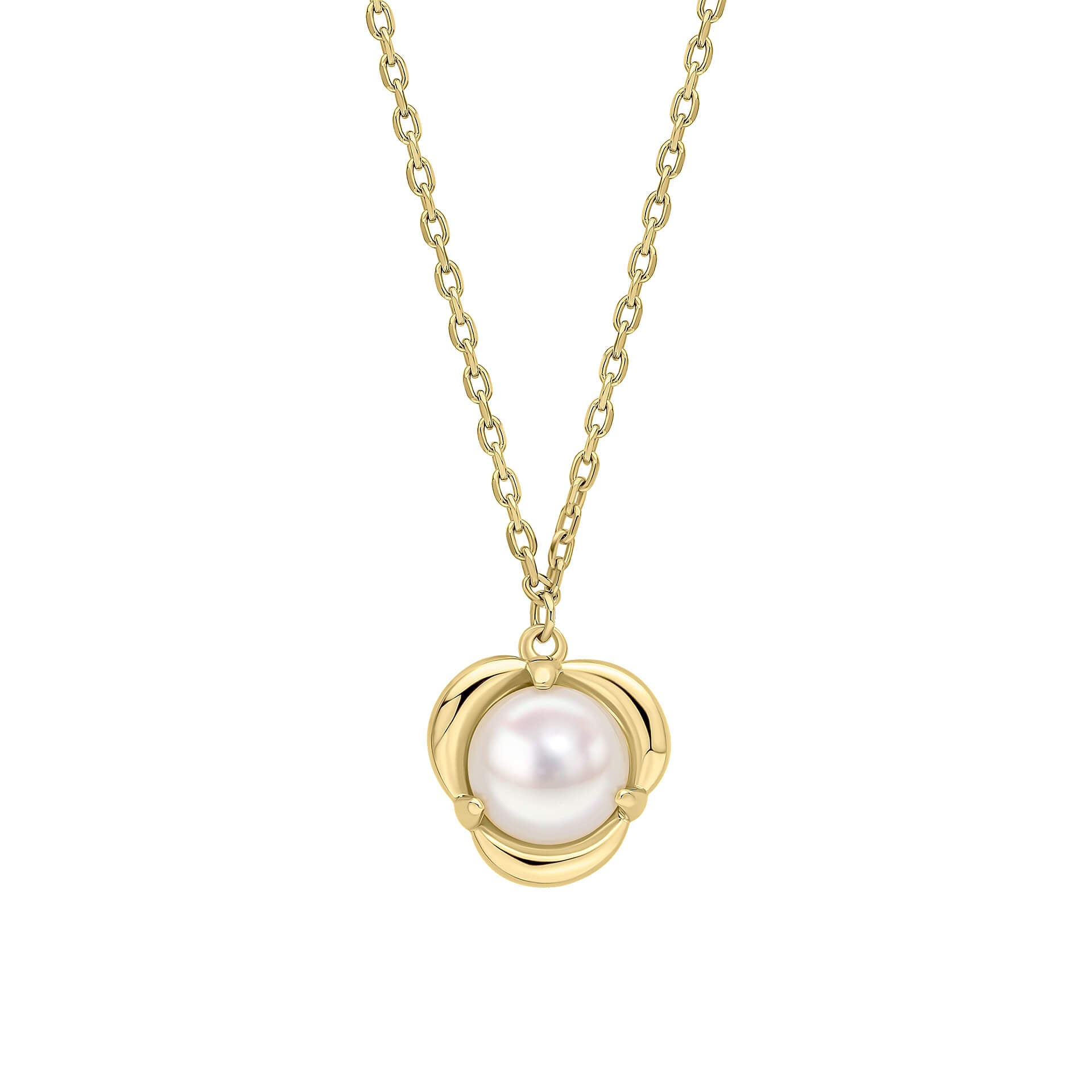 Petal Set Pearl Necklace