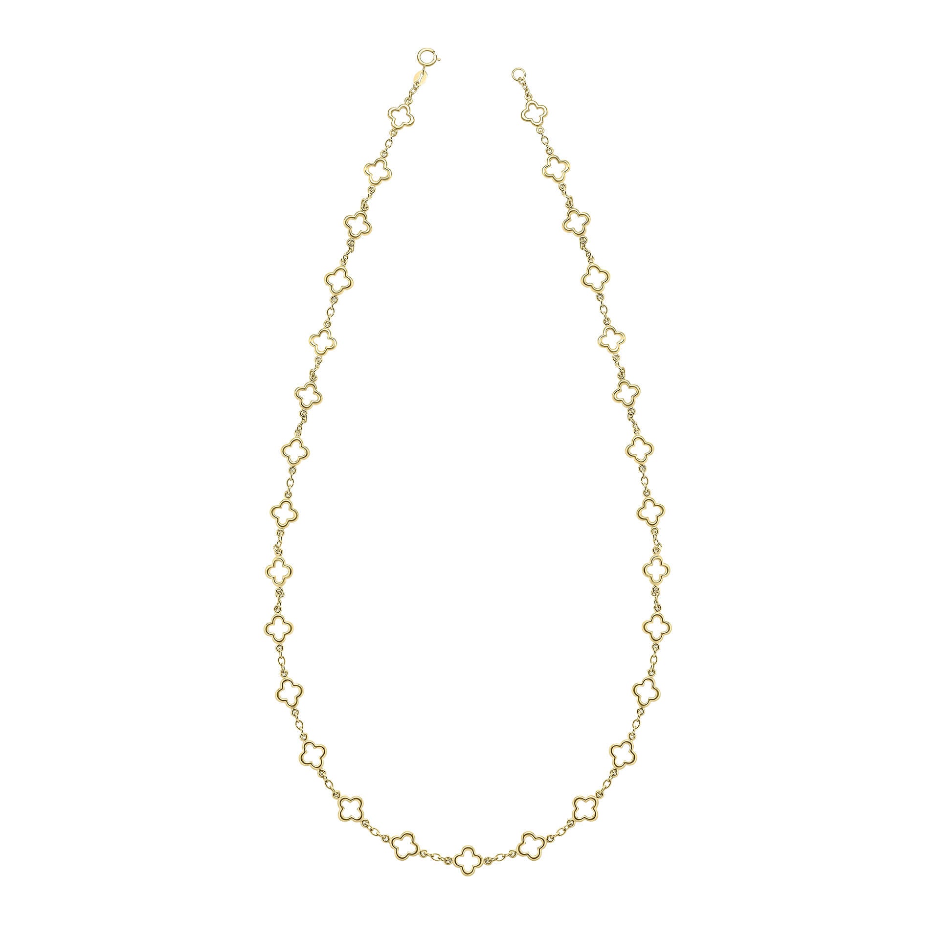 Quatrefoil Station Necklace