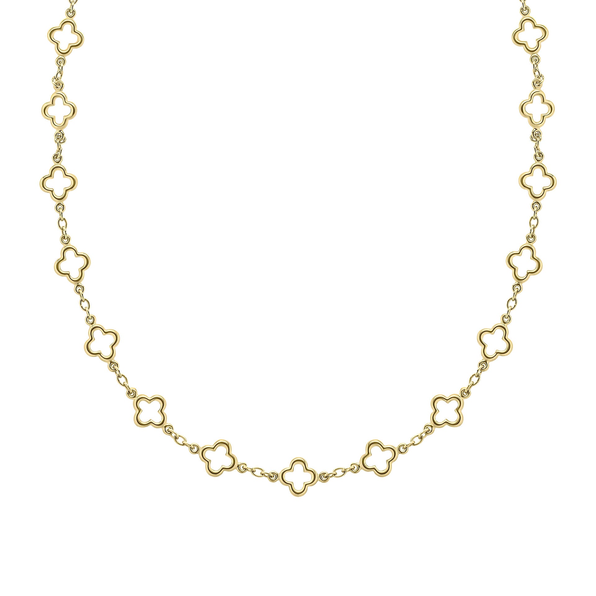 Quatrefoil Station Necklace