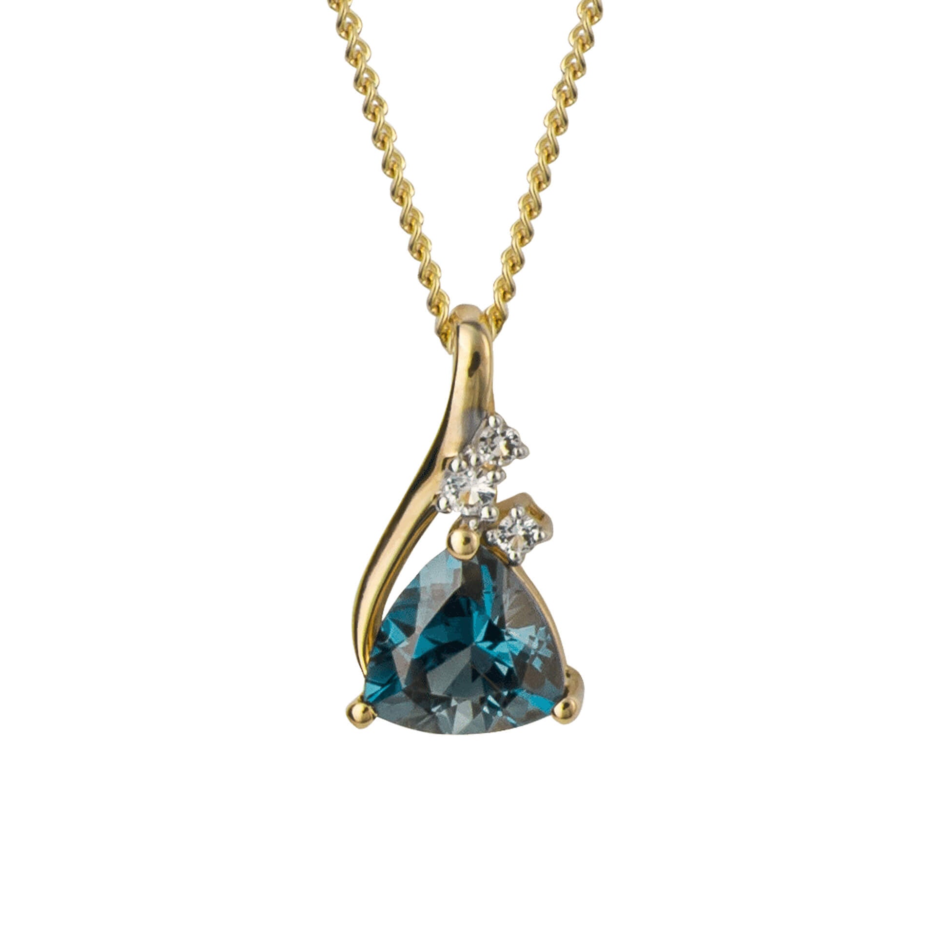 Trillion Semi-Precious Pendant