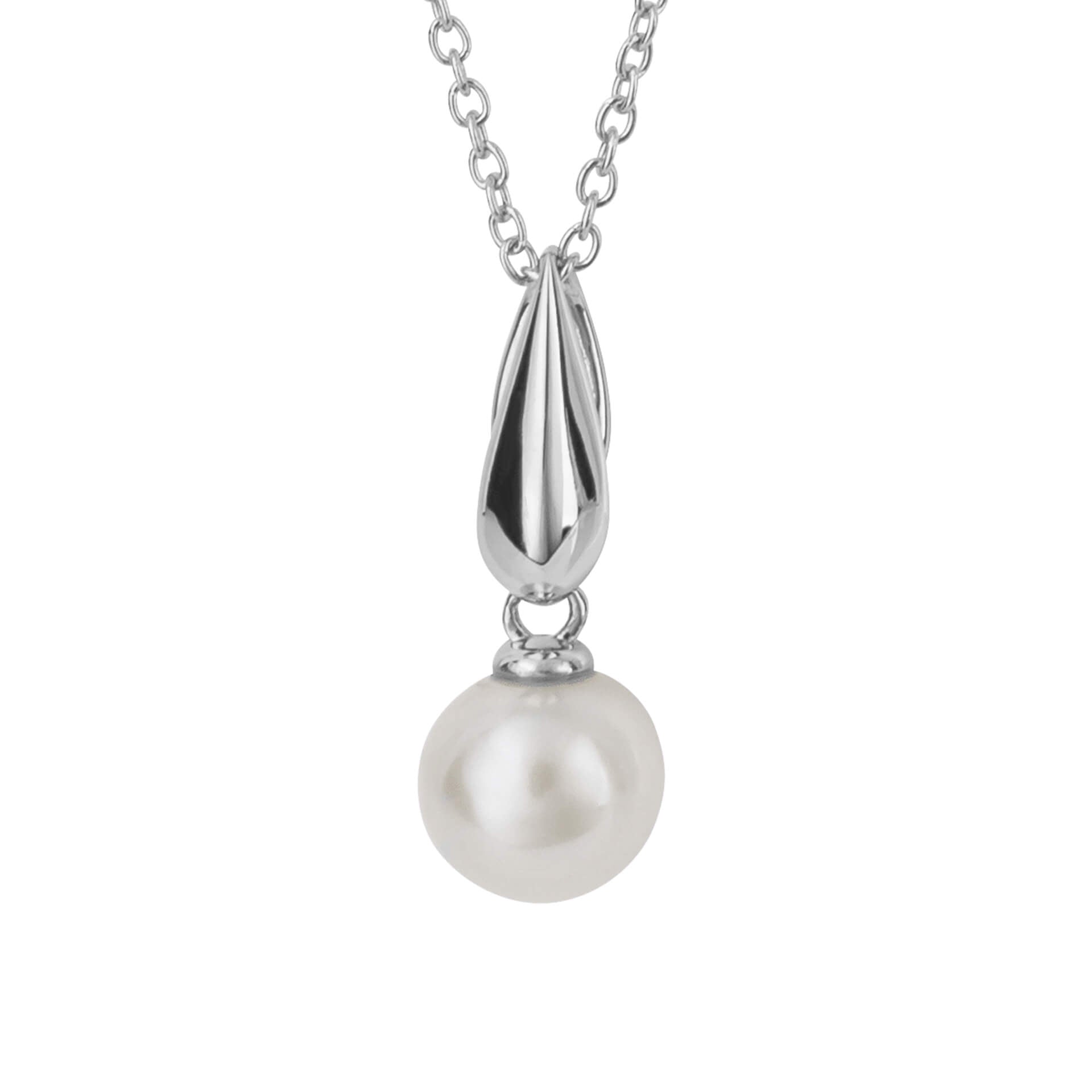Knife Edge Bale Pearl Pendant