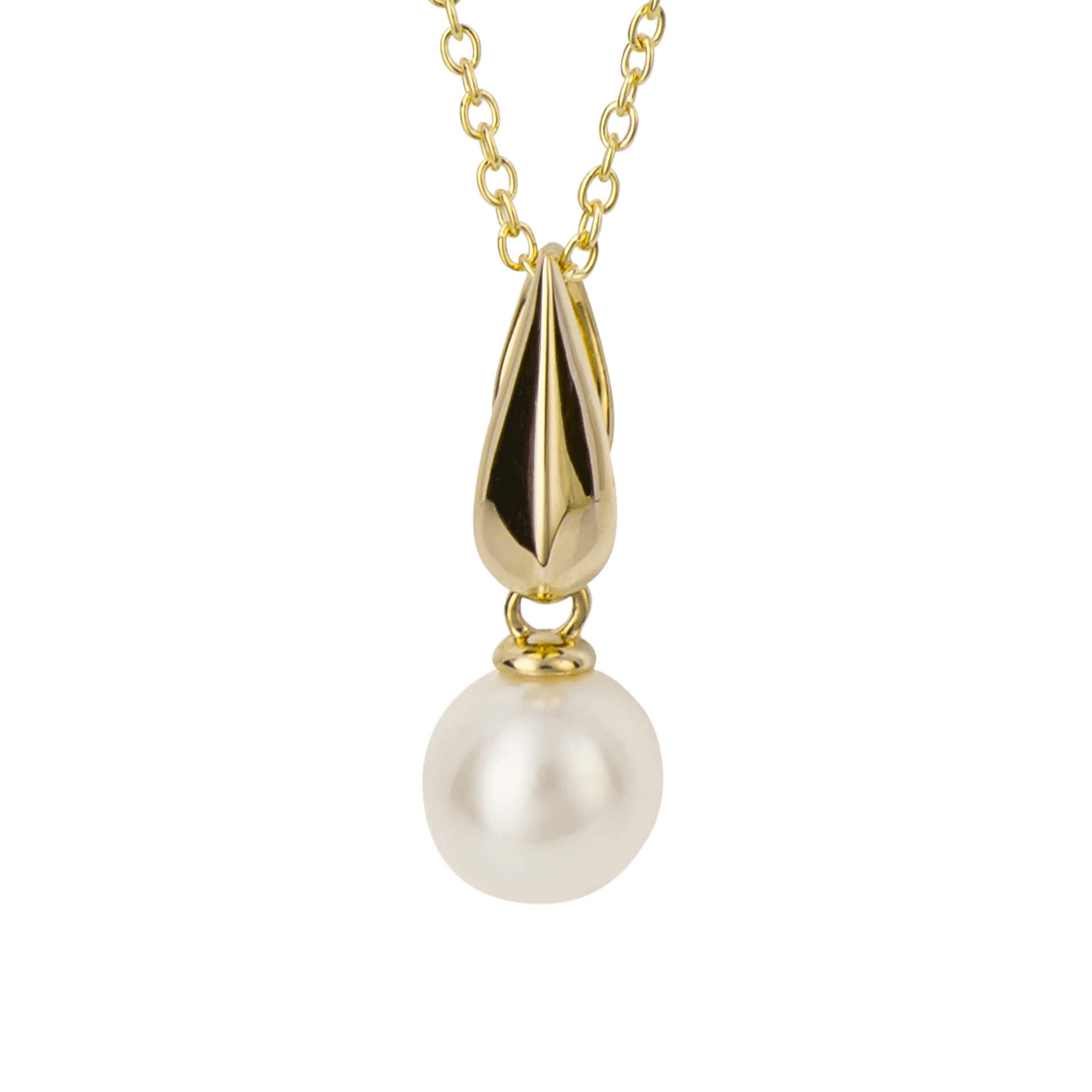 Knife Edge Bale Pearl Pendant