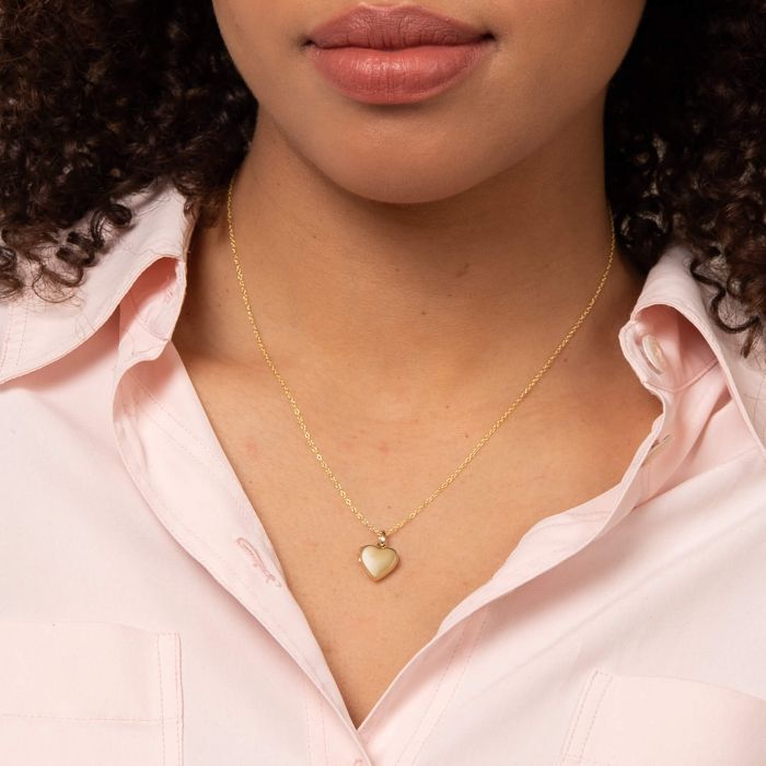 Stippled Bale Heart Locket