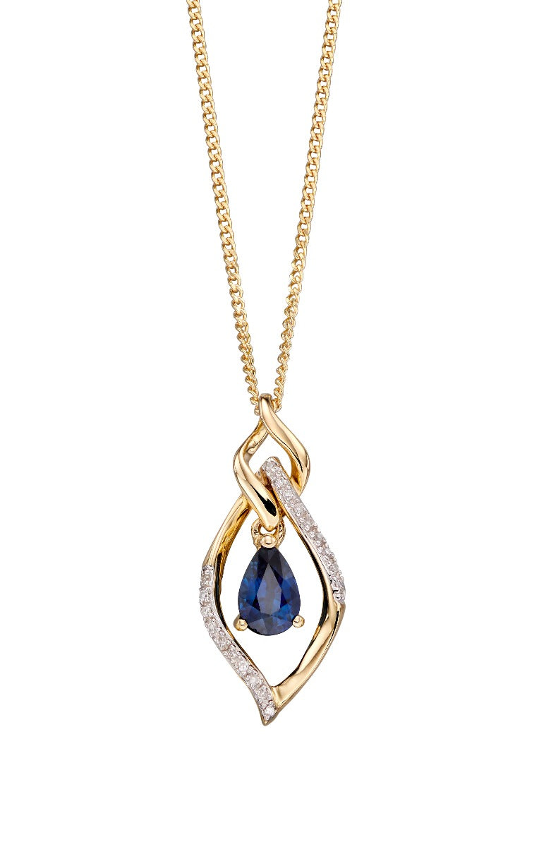 Double Drop Open Marquise Pendant