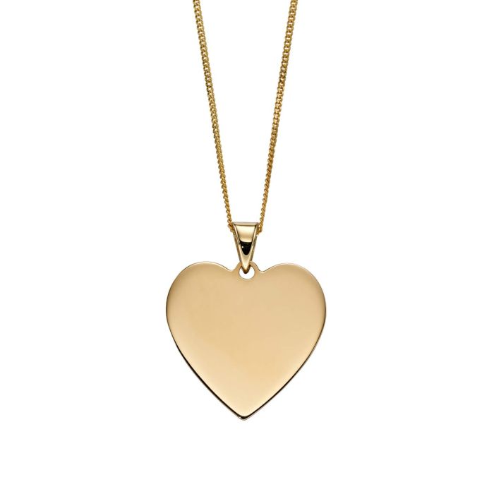Heart Engravable Tag Pendant
