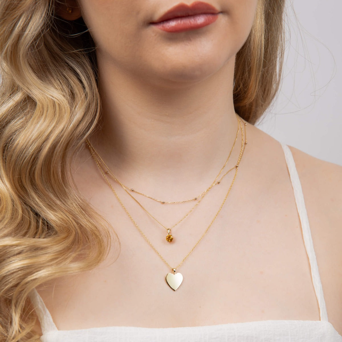 Fine Ball Station Chain Necklace
