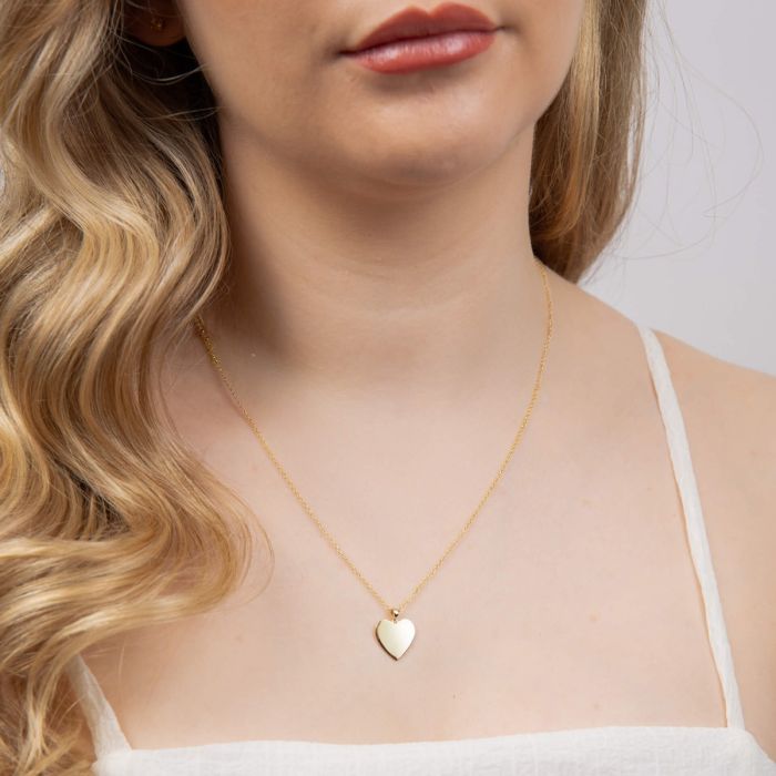Heart Engravable Tag Pendant