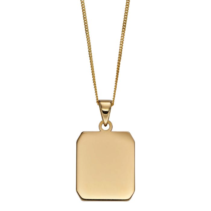 Rectangular Dog Tag Pendant