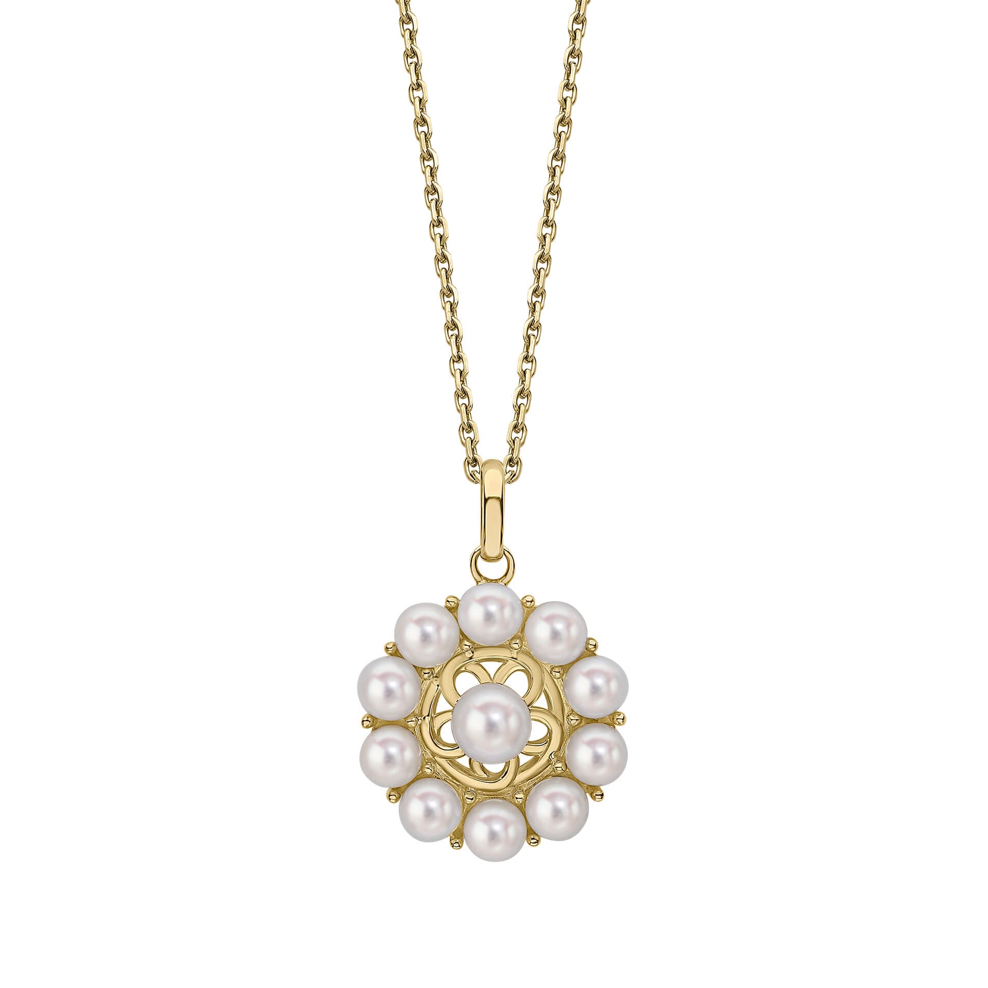 Floral Freshwater Pearl Pendant