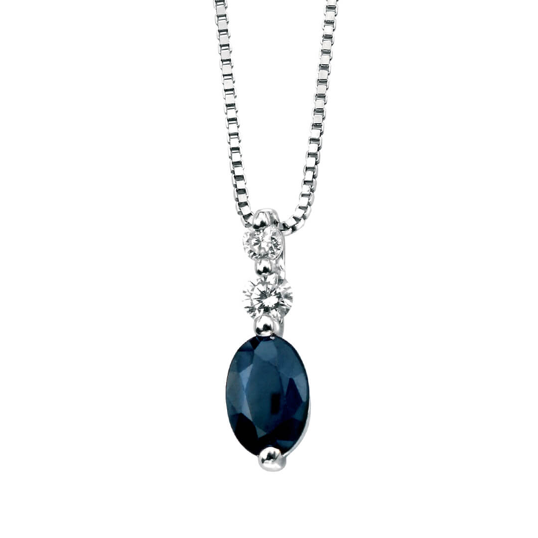 Precious Stone Drop Pendant