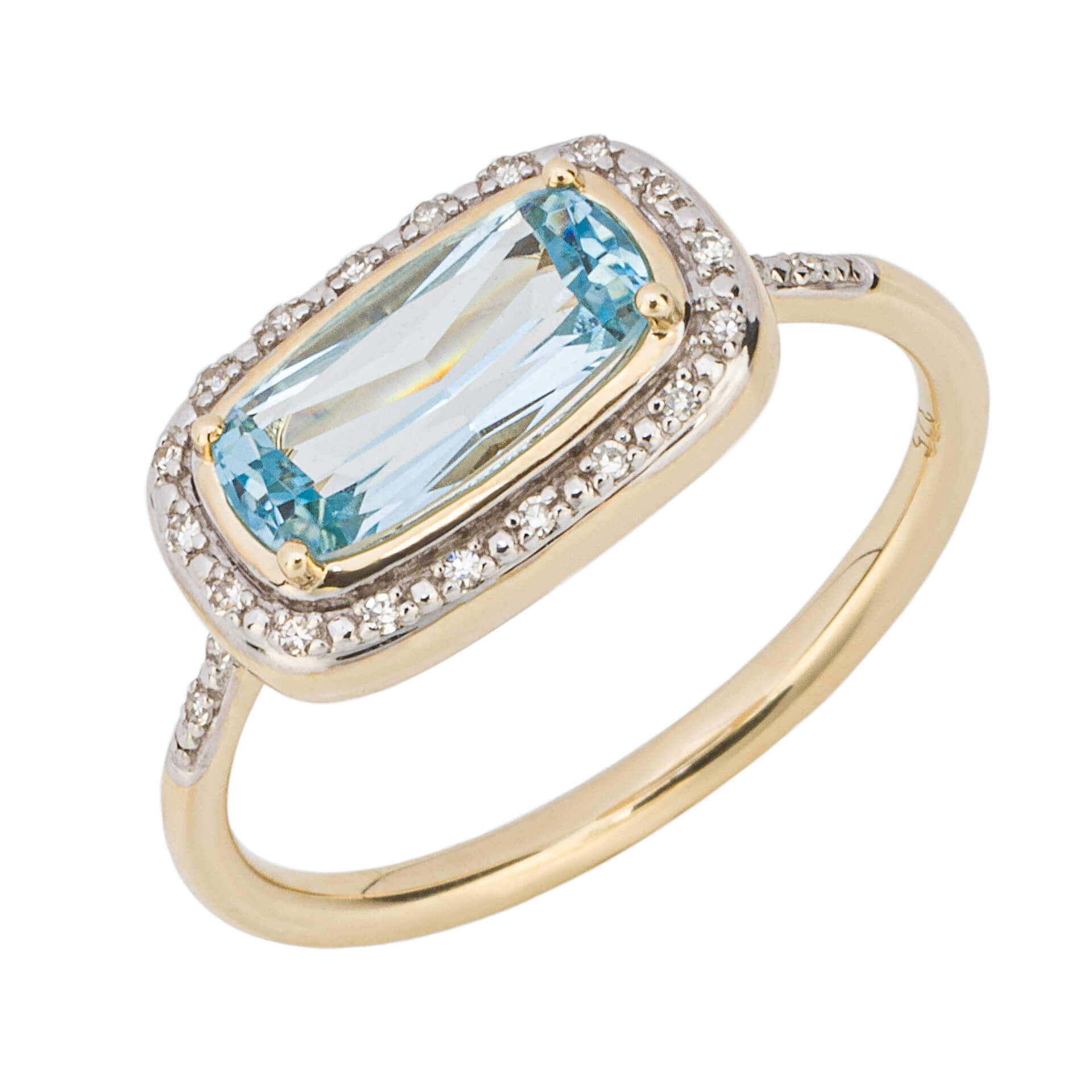 Elongated Semi-Precious Stone Ring
