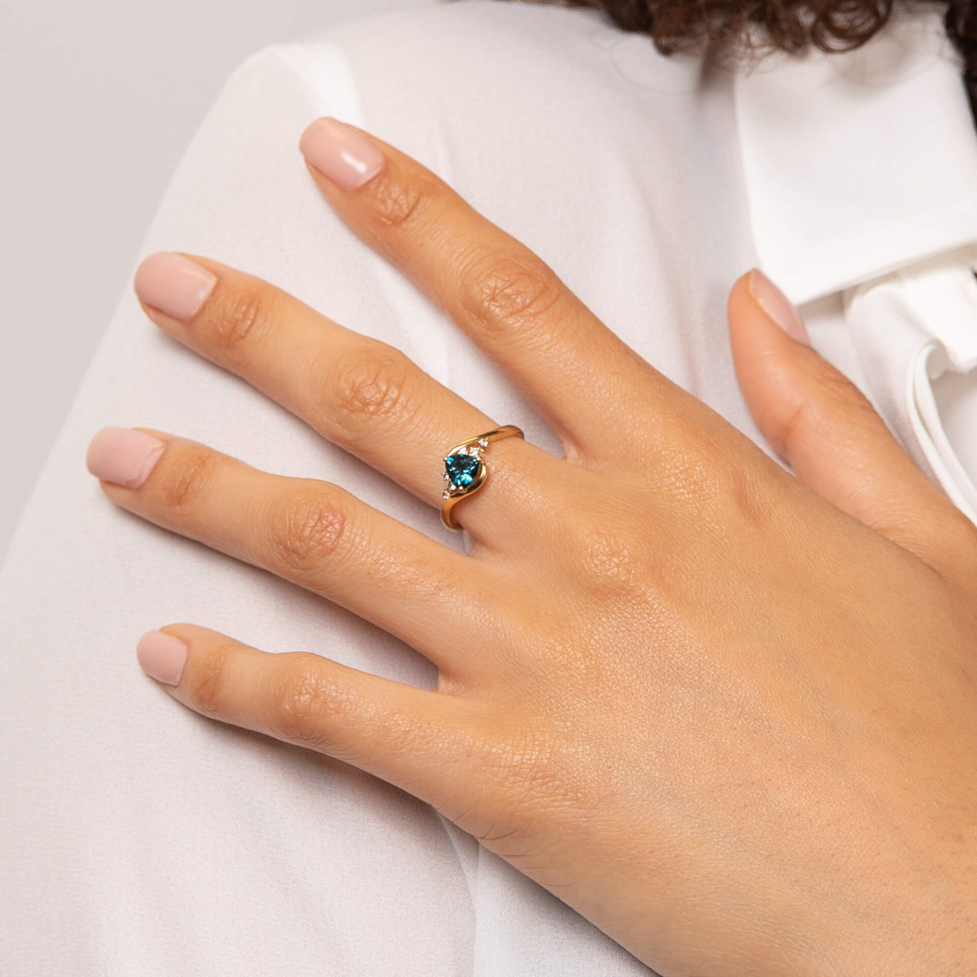 Trillion Semi-Precious Ring