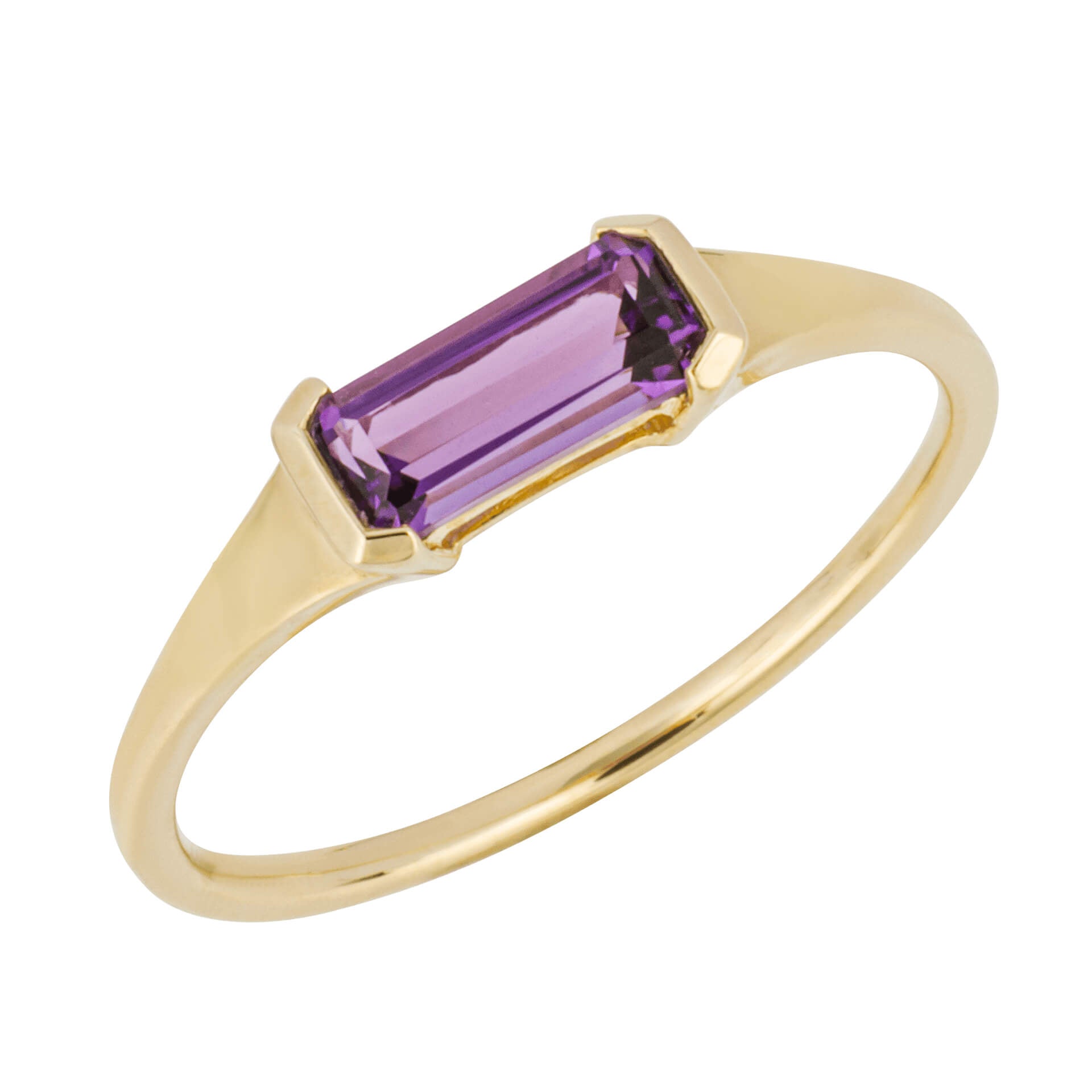 Elongated Semi-Precious Ring