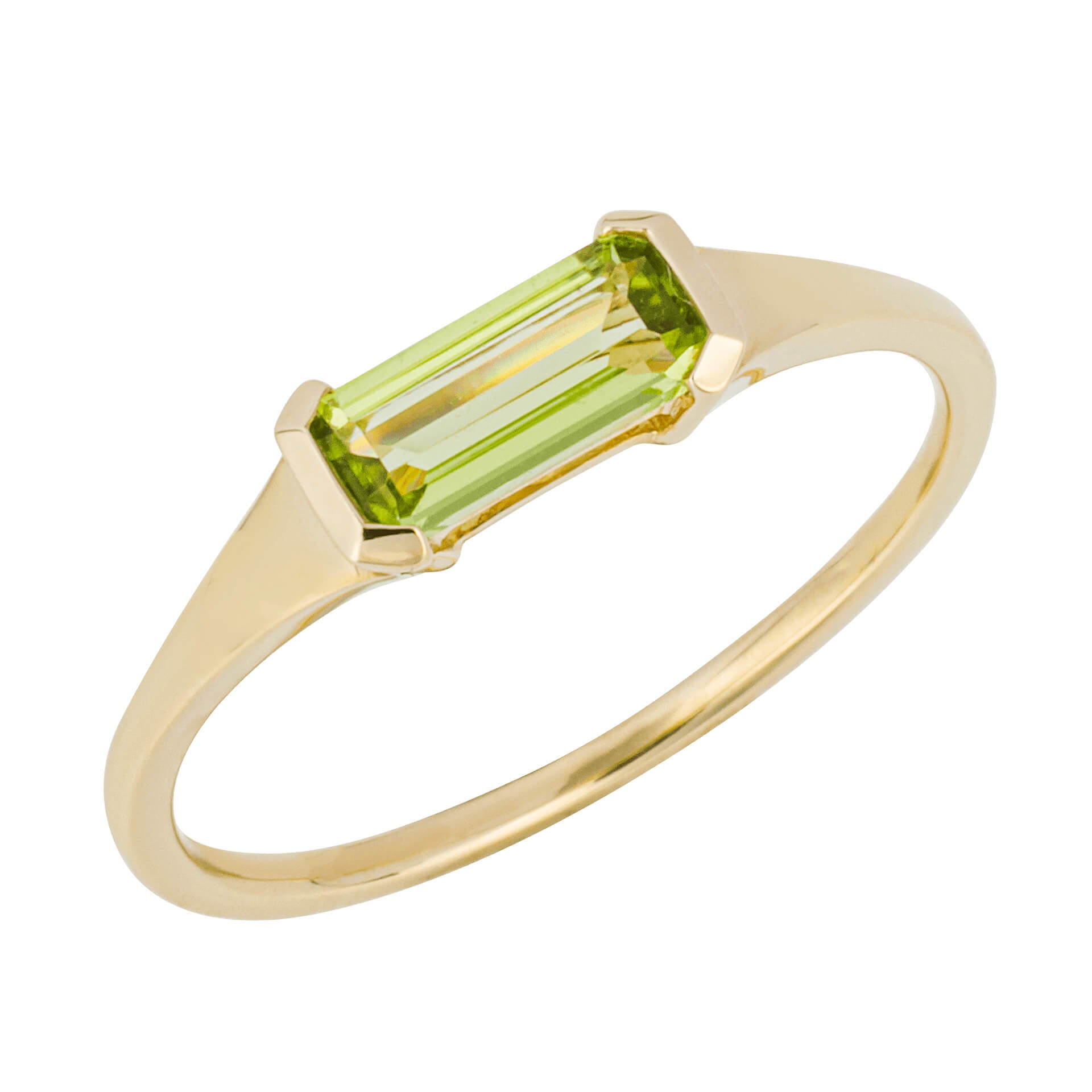 Elongated Semi-Precious Ring