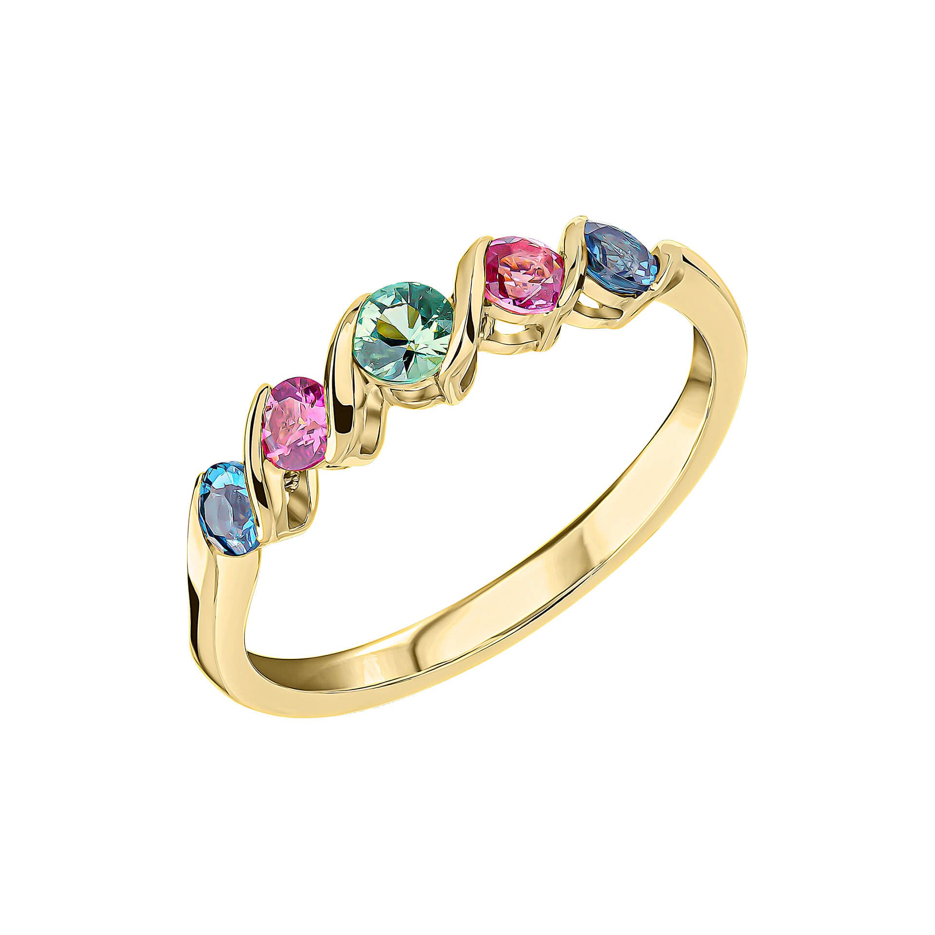 Amalfi Three Colour Twist Ring