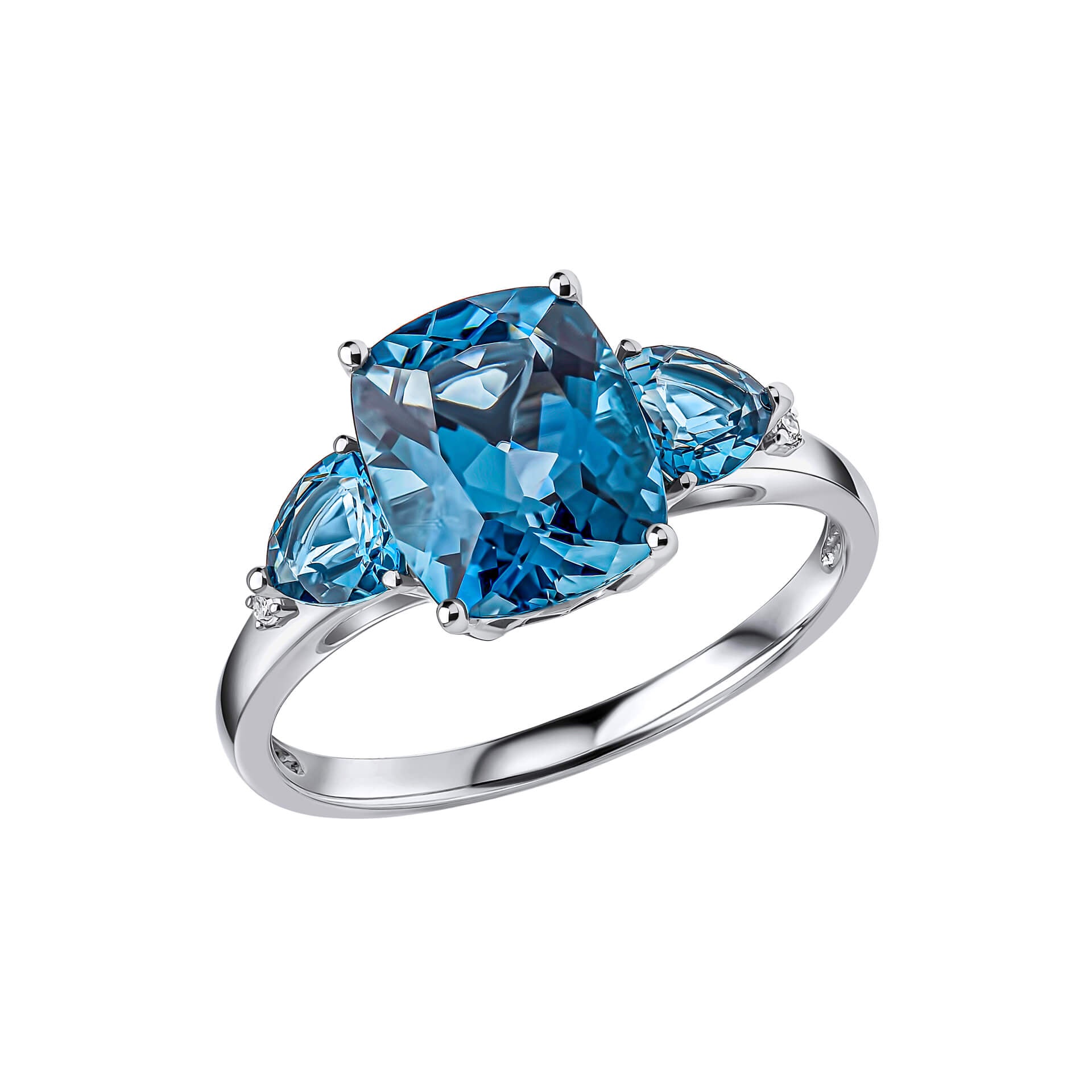 Trilogy Blue Topaz Ring