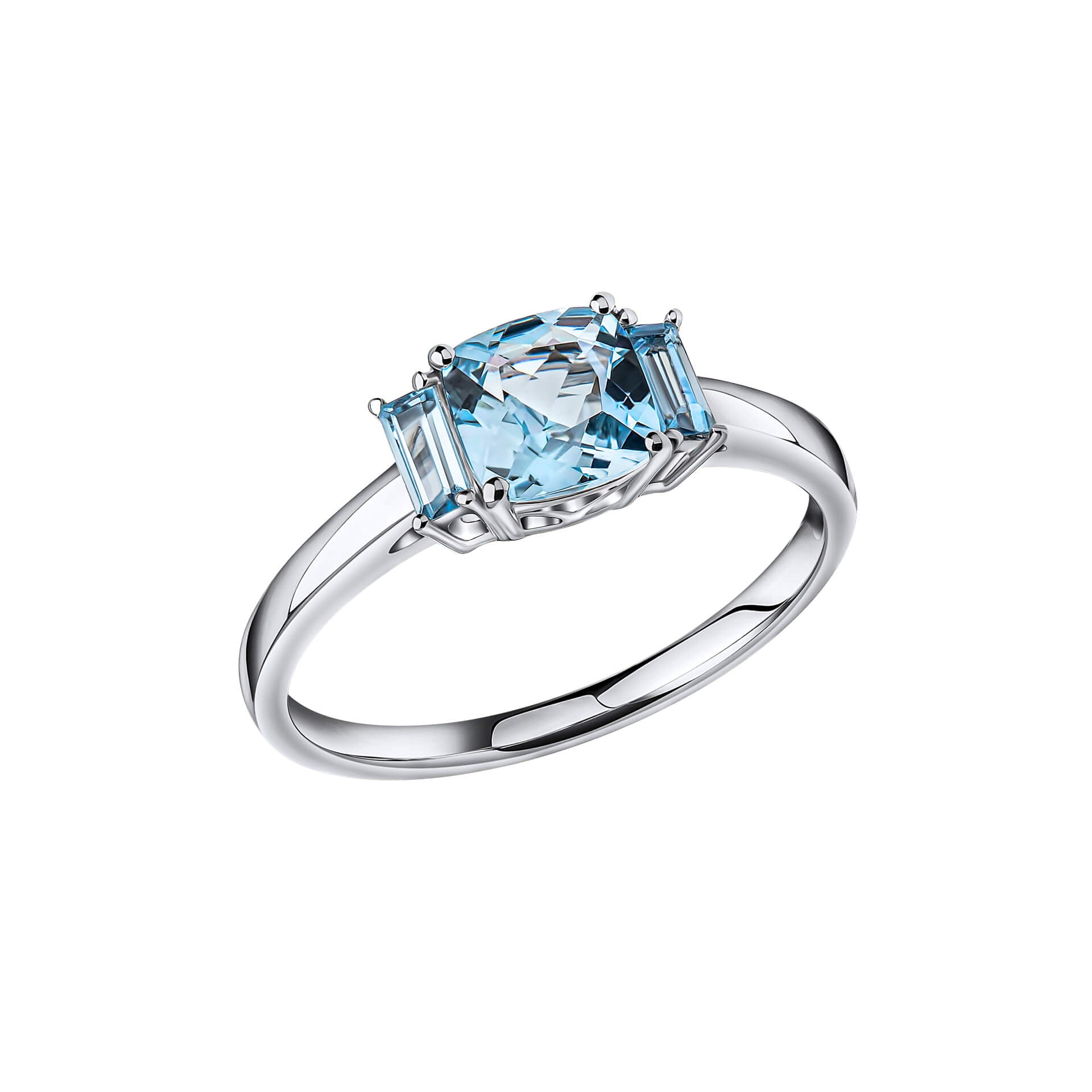 Trilogy Aquamarine Ring