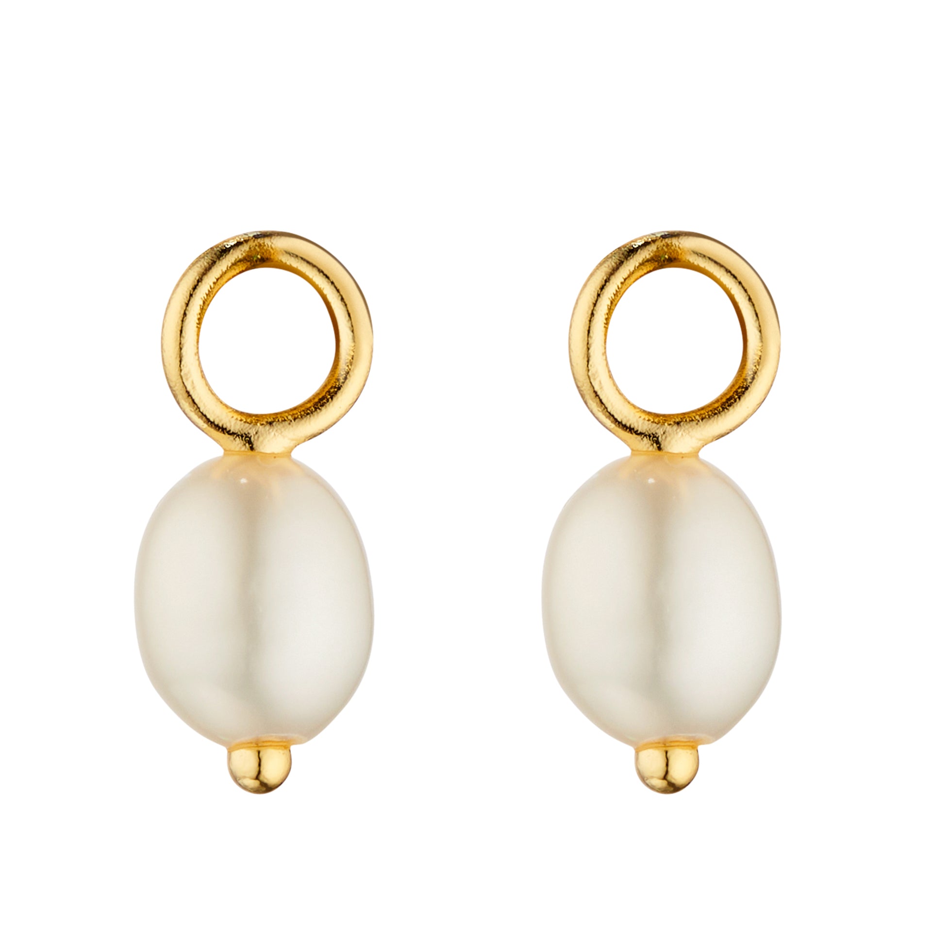 Freshwater Pearl Hoop Earring Charms
