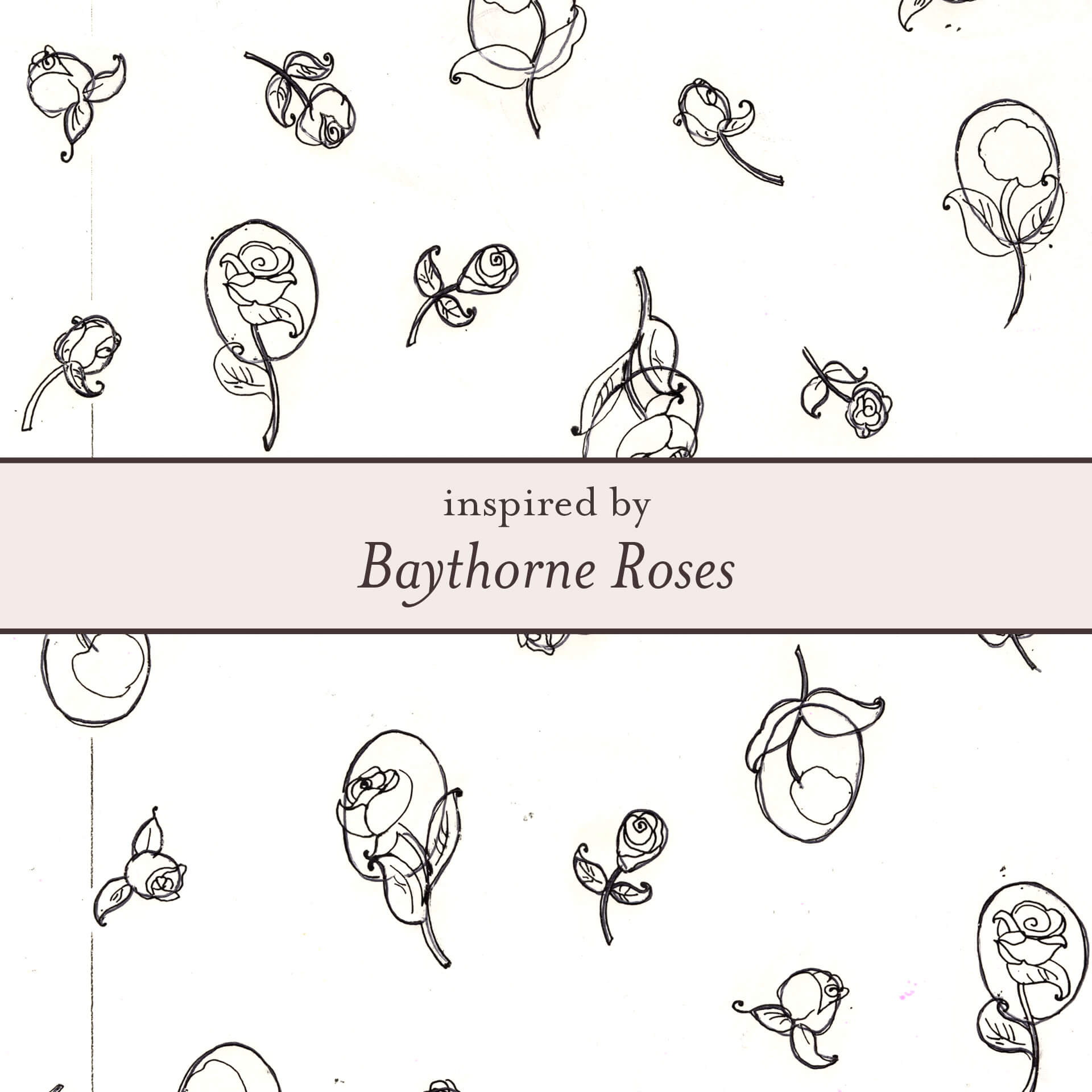 Baythorne Roses Assembled Hoop Earrings