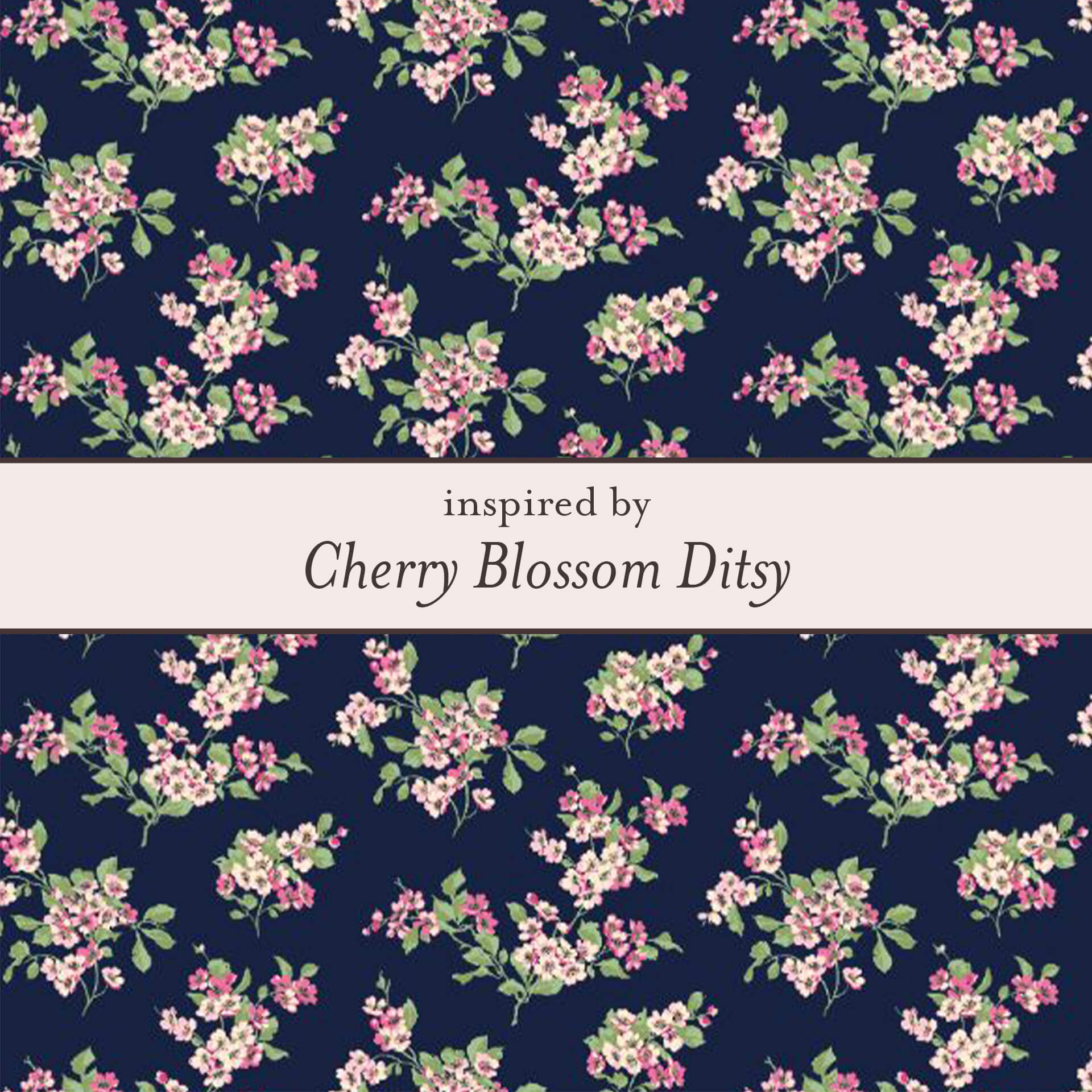 Cherry Blossom Ditsy Hoop Earrings