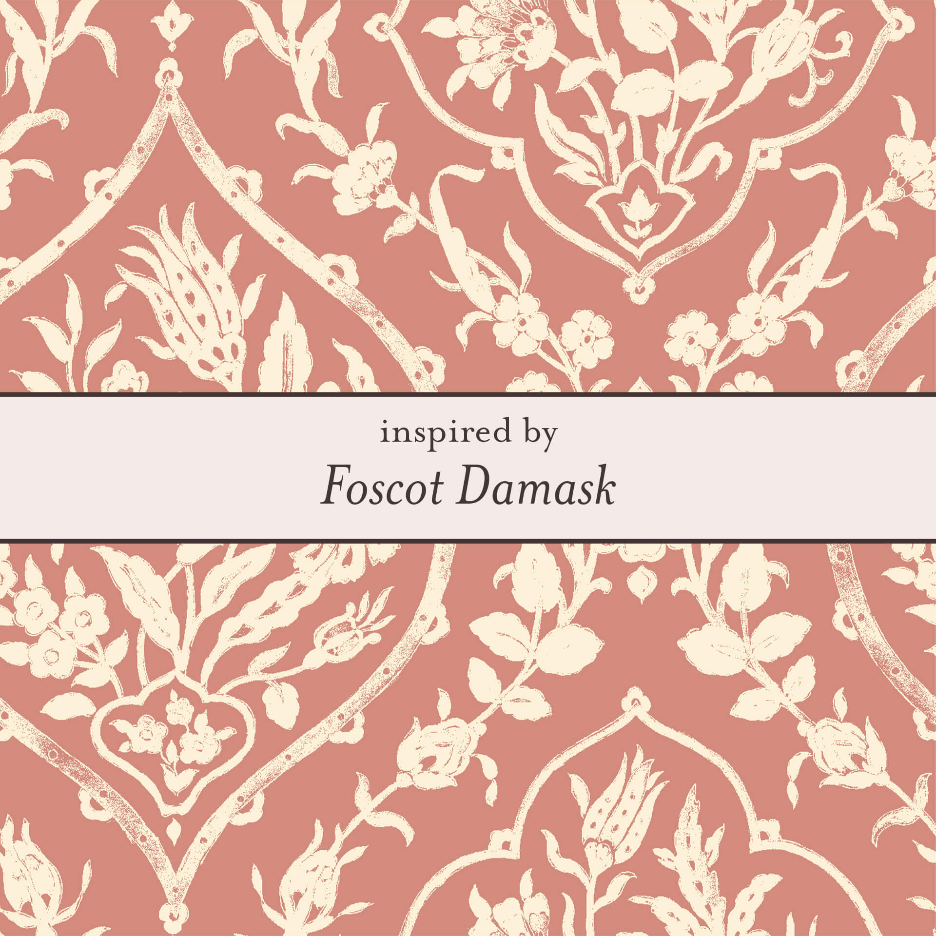 Foscot Damask White Topaz Hoop Earrings