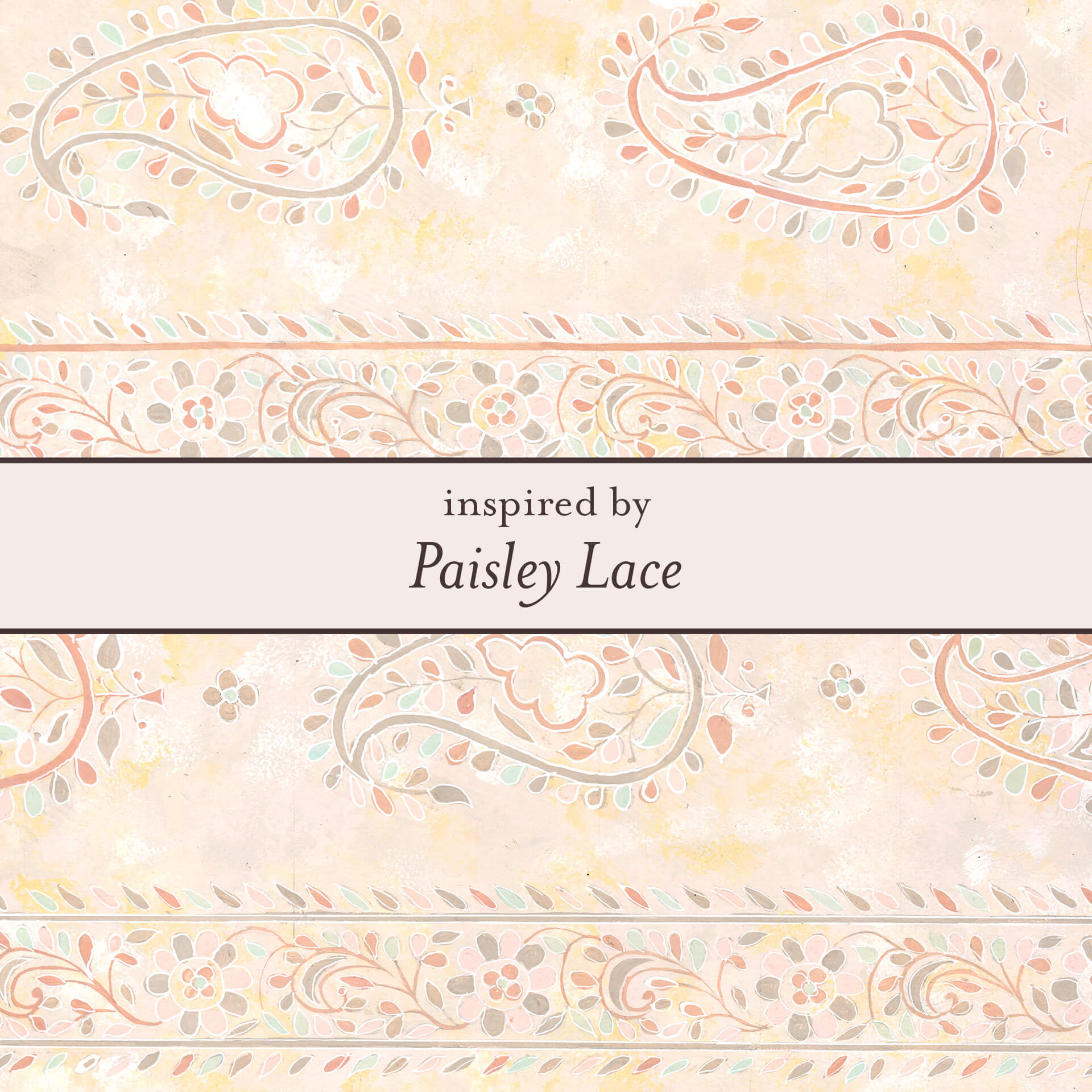 Paisley Lace Hoop Earrings