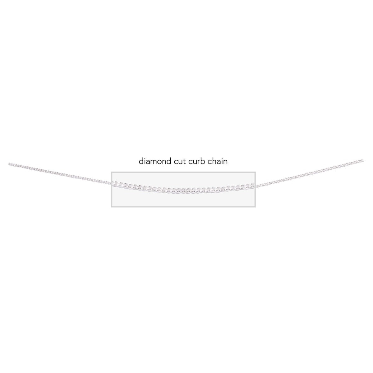 Diamond Cut Curb Chain