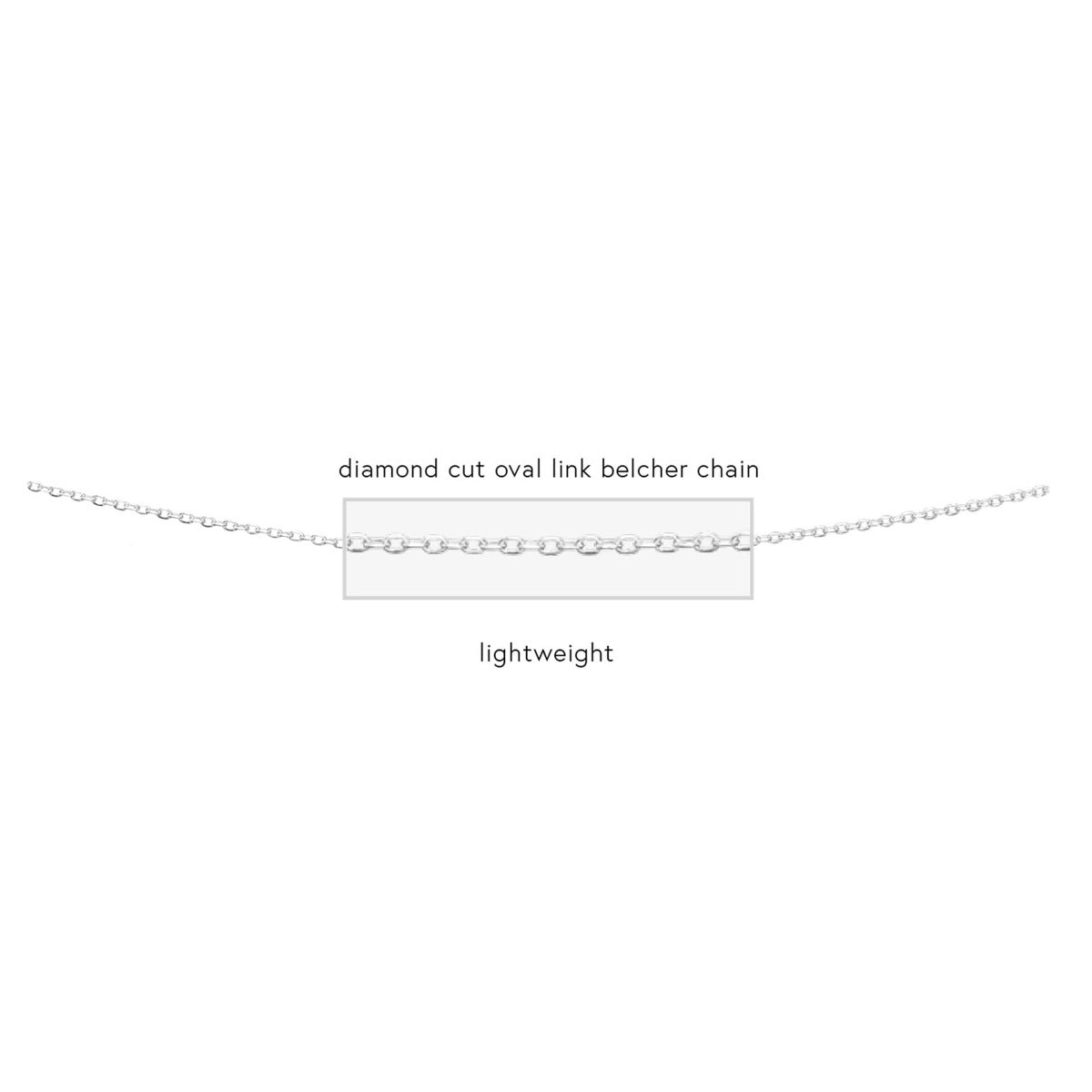 Diamond Cut Oval Link Chain