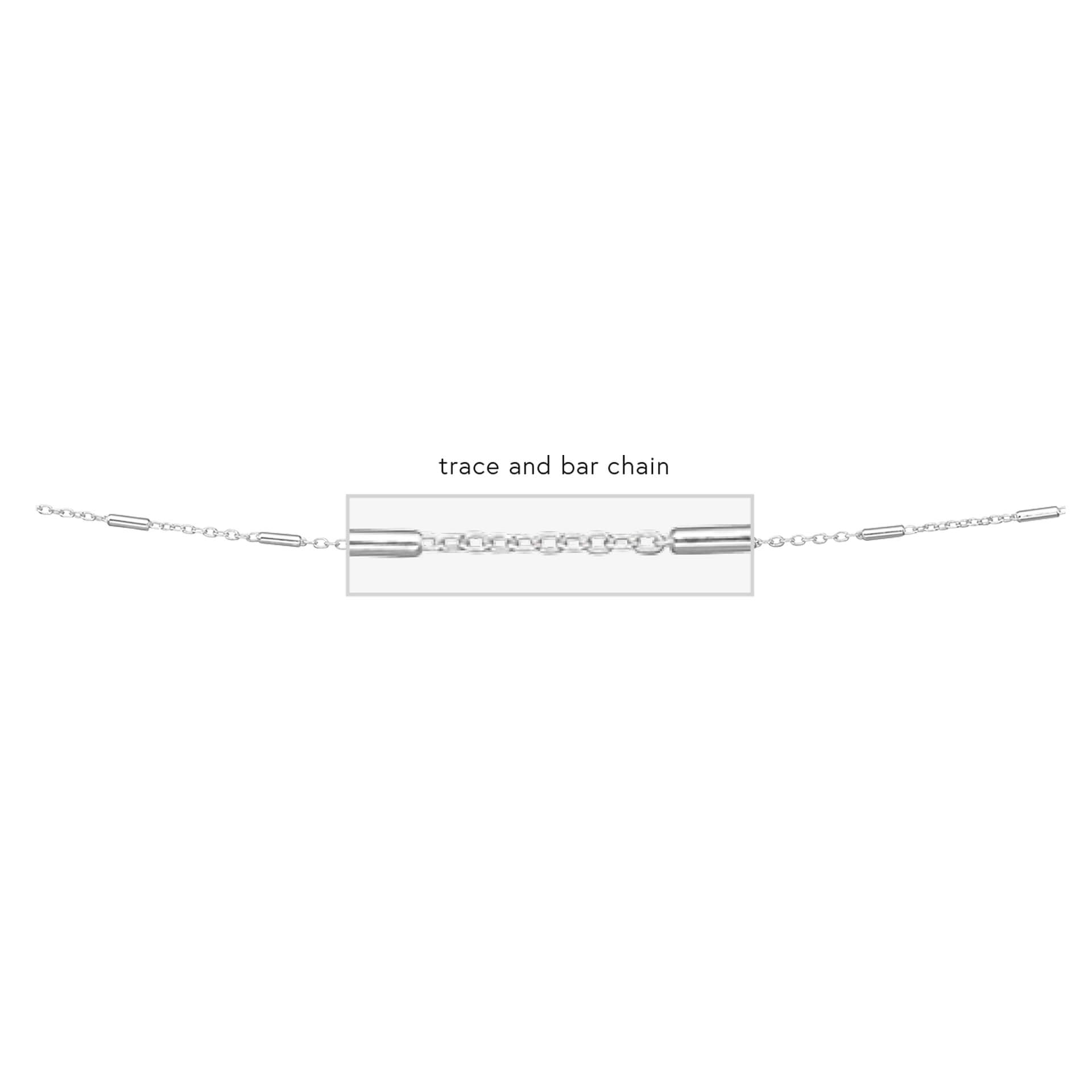 Oval Link Trace and Cylinder Chain 46cm