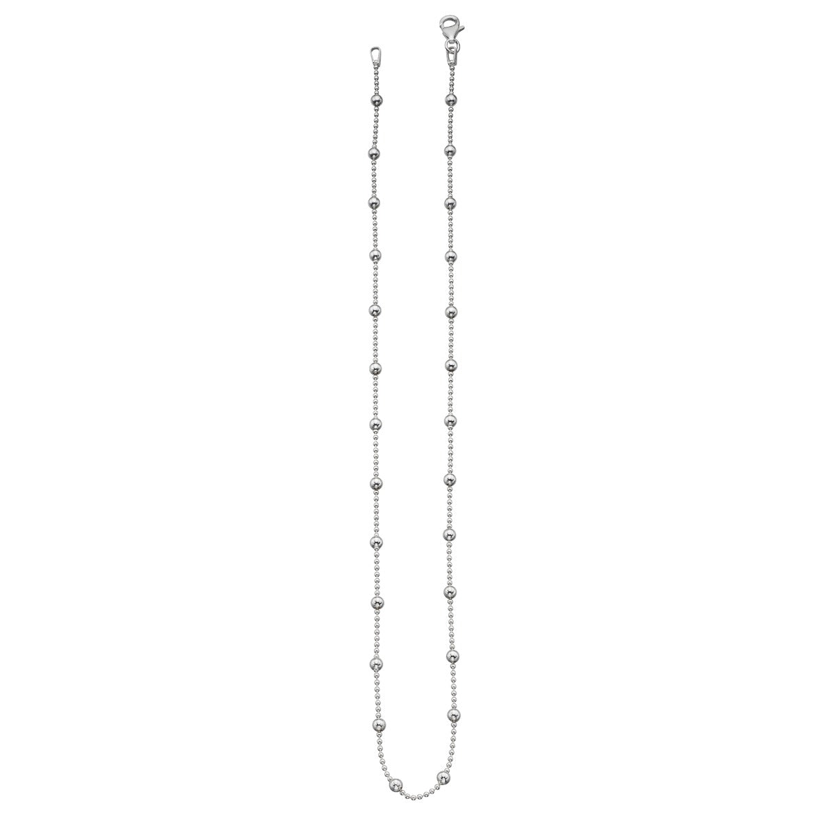 Multi Ball Station Chain Necklace