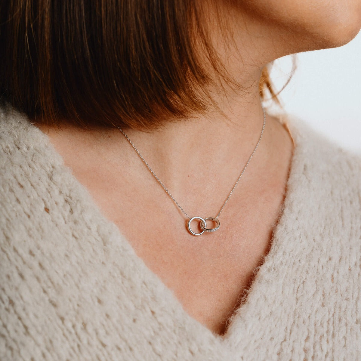 Interlocking Rings Necklace