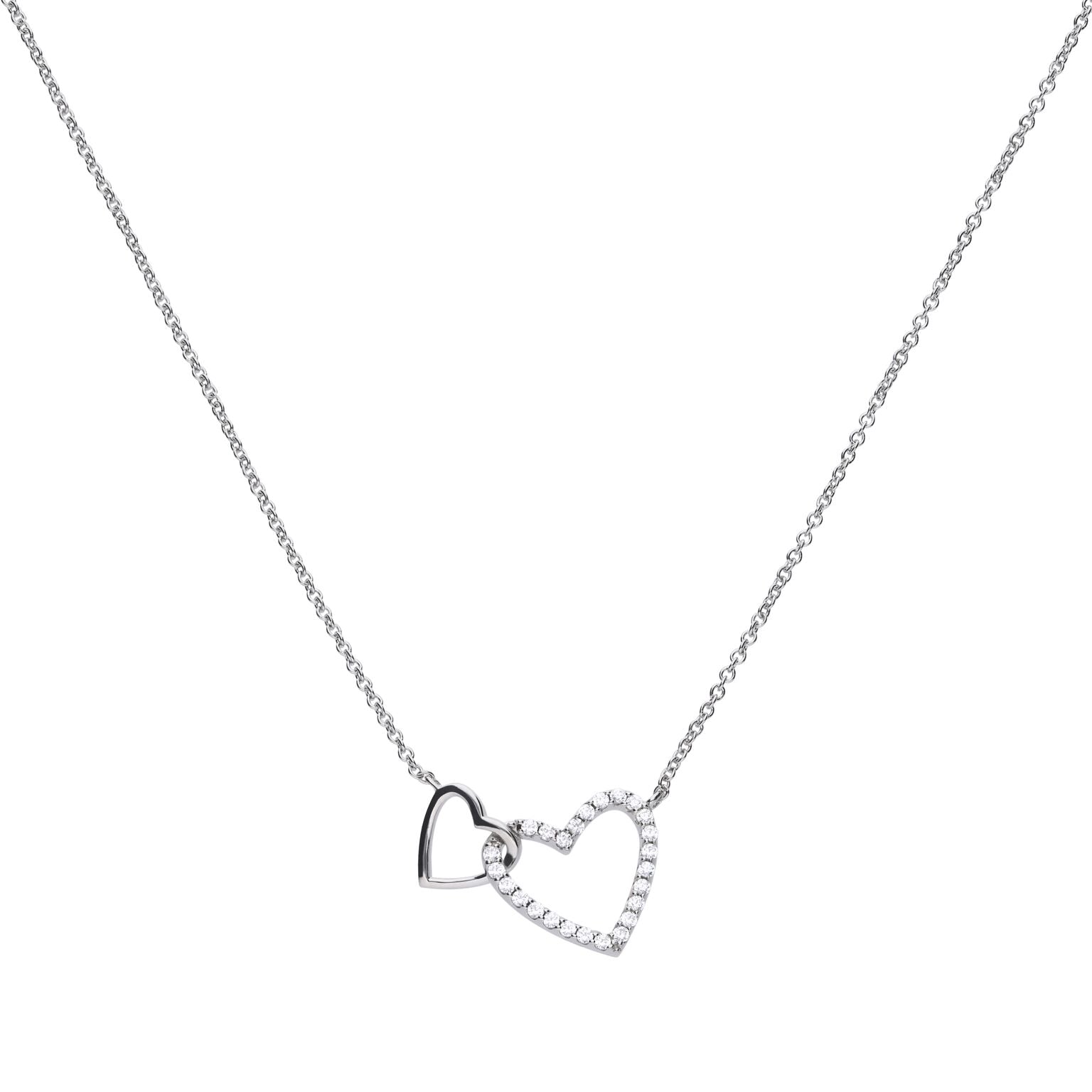 Linked Double Heart Necklace
