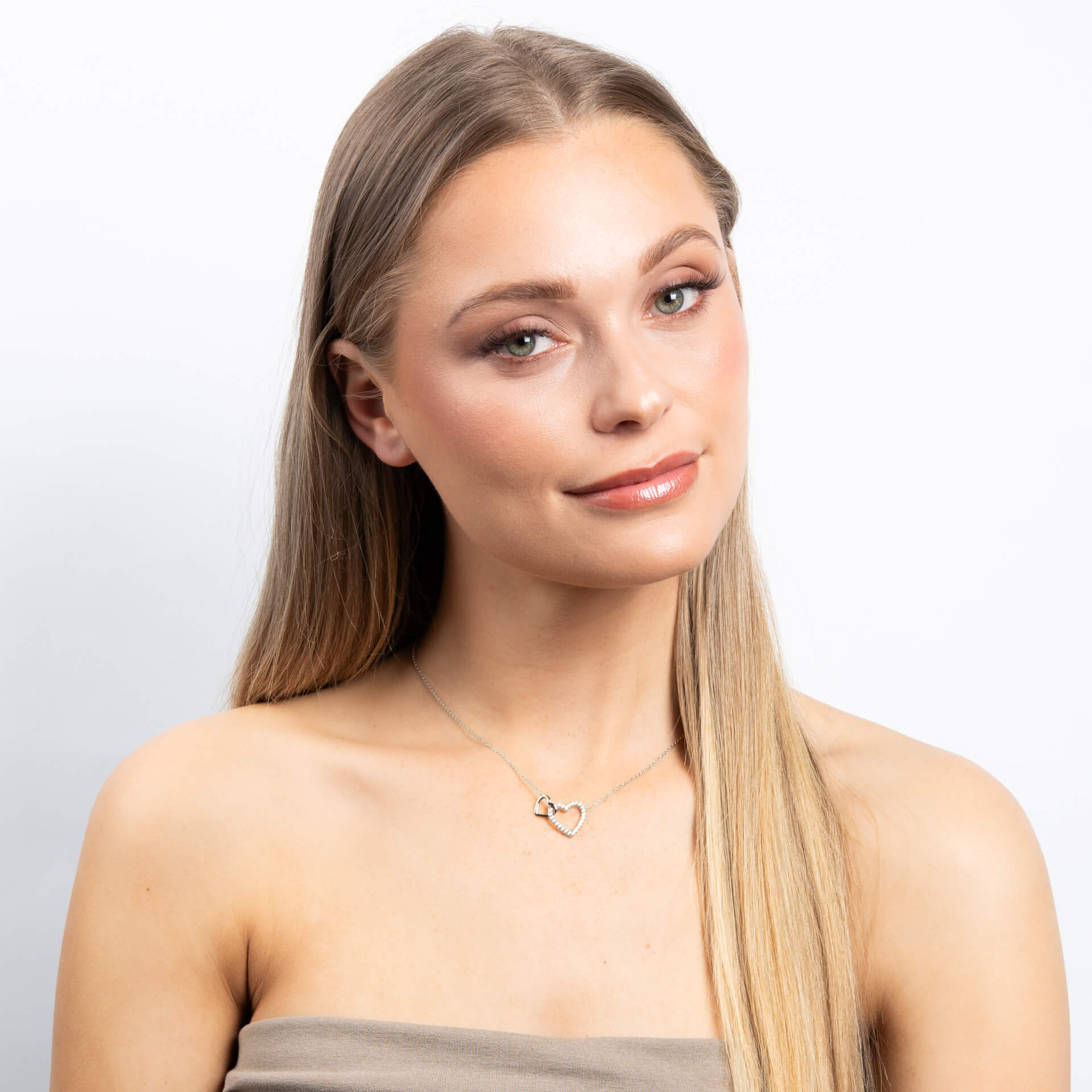 Linked Double Heart Necklace