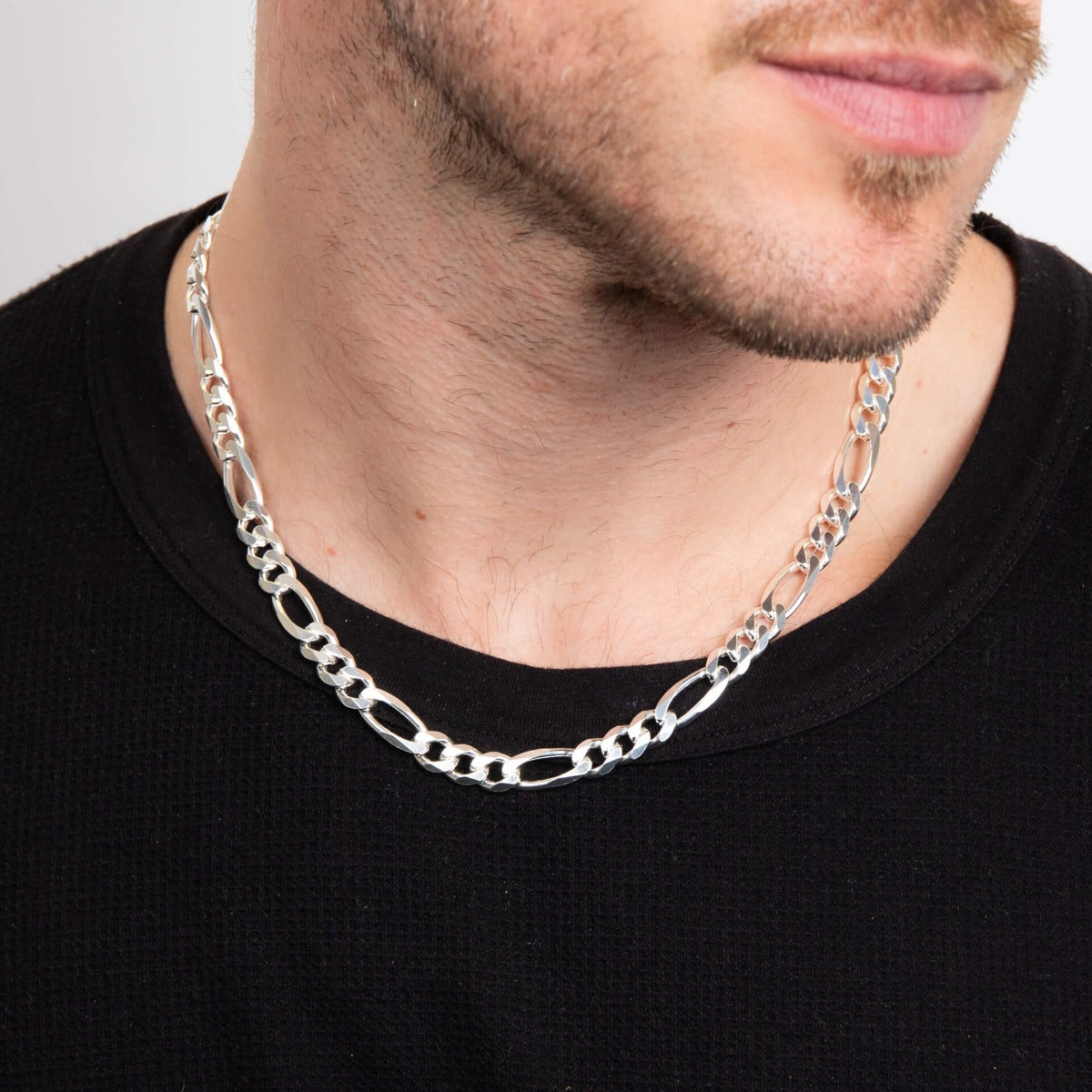 Heavyweight Figaro Chain Necklace 51cm