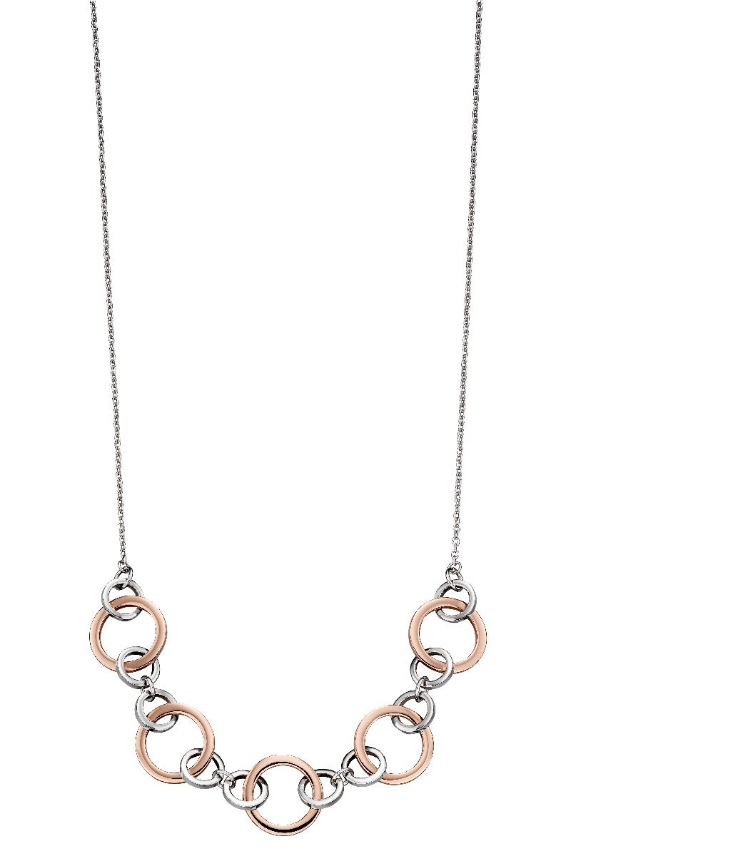 Silver and Rose Gold Multi Link Necklace