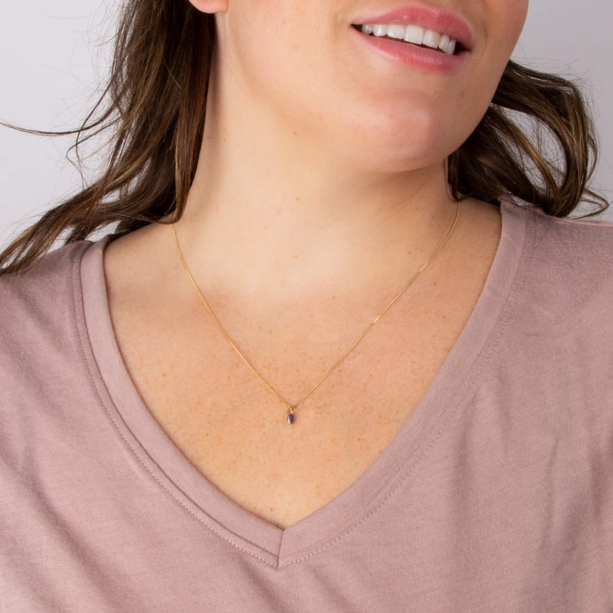 Semi-Precious Birthstone Pendant