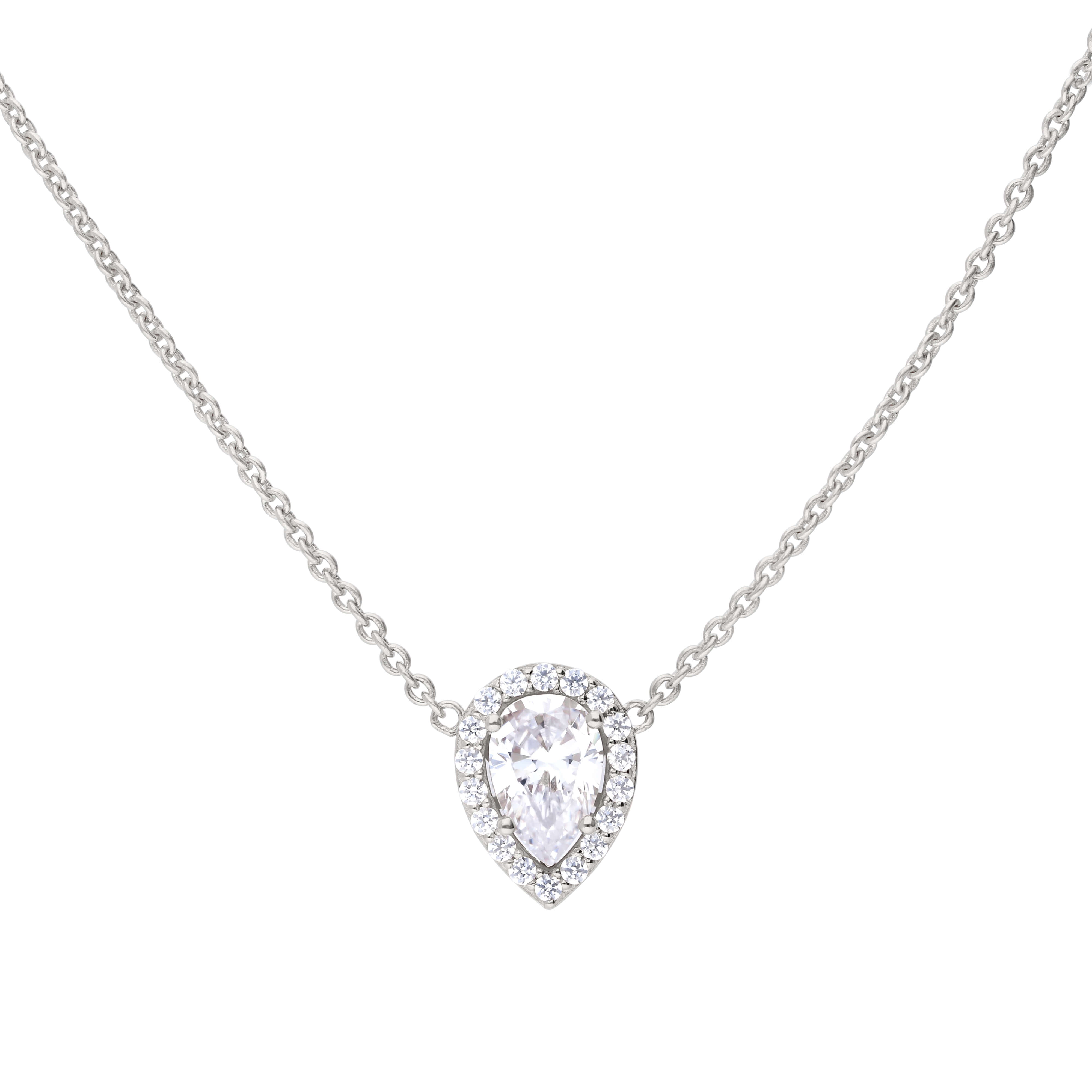 Teardrop Halo Necklace